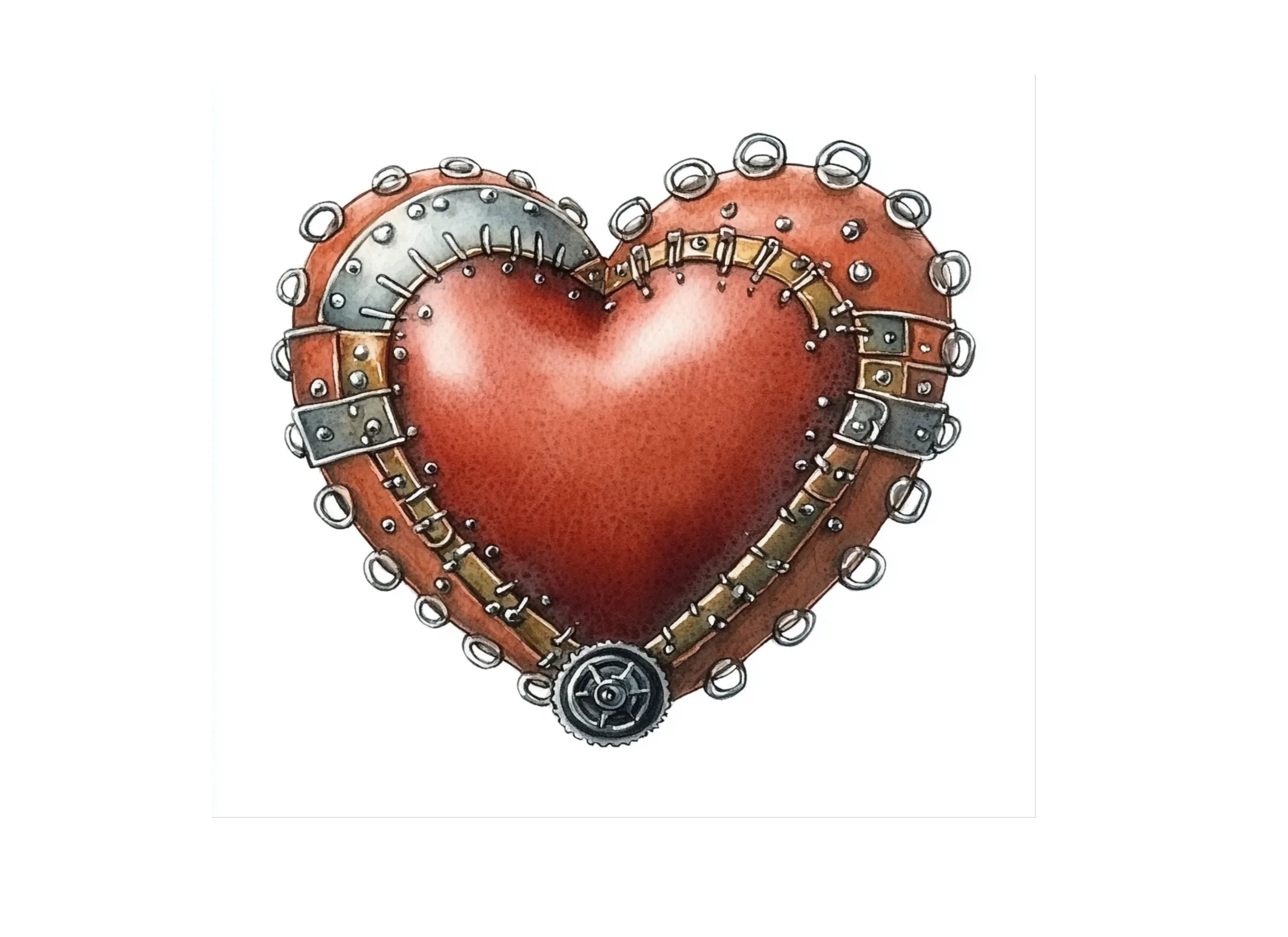 Steampunk Hearts Clipart Bundle