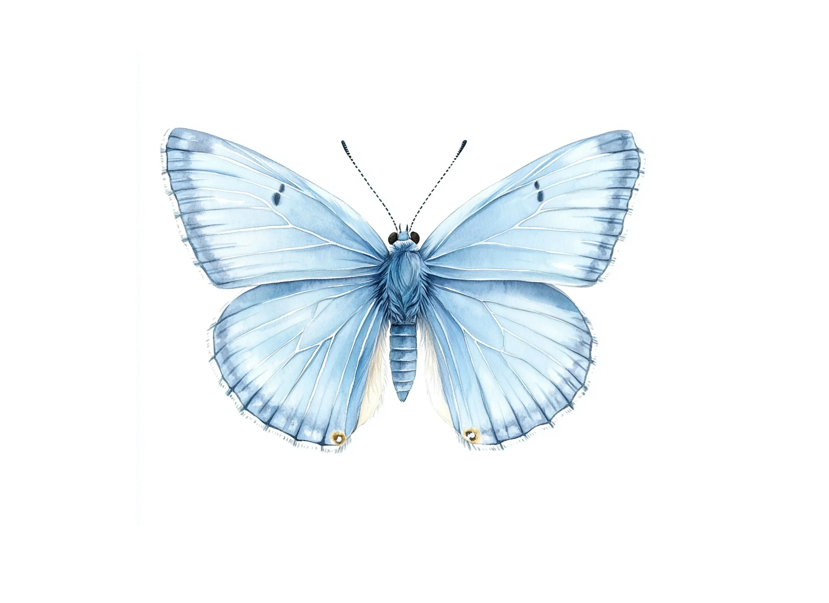 Beautiful Blue Butterfly Clipart Bundle