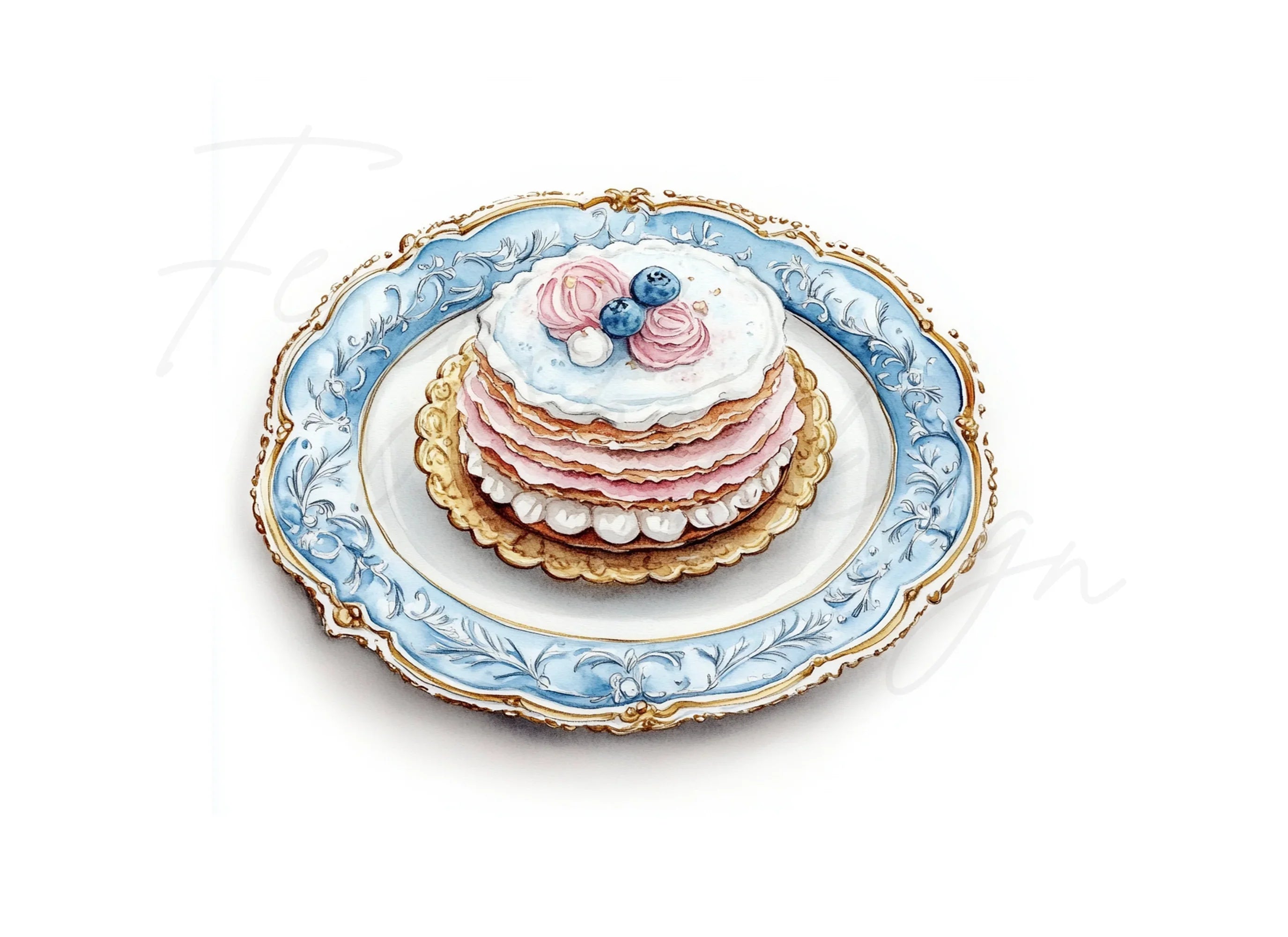 Elegant Cake Clipart Bundle