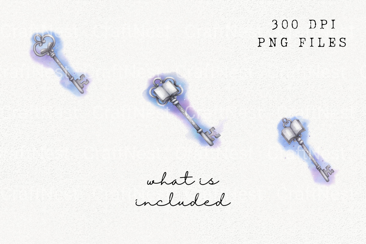 Magical Skeleton Key With Clipart Planner