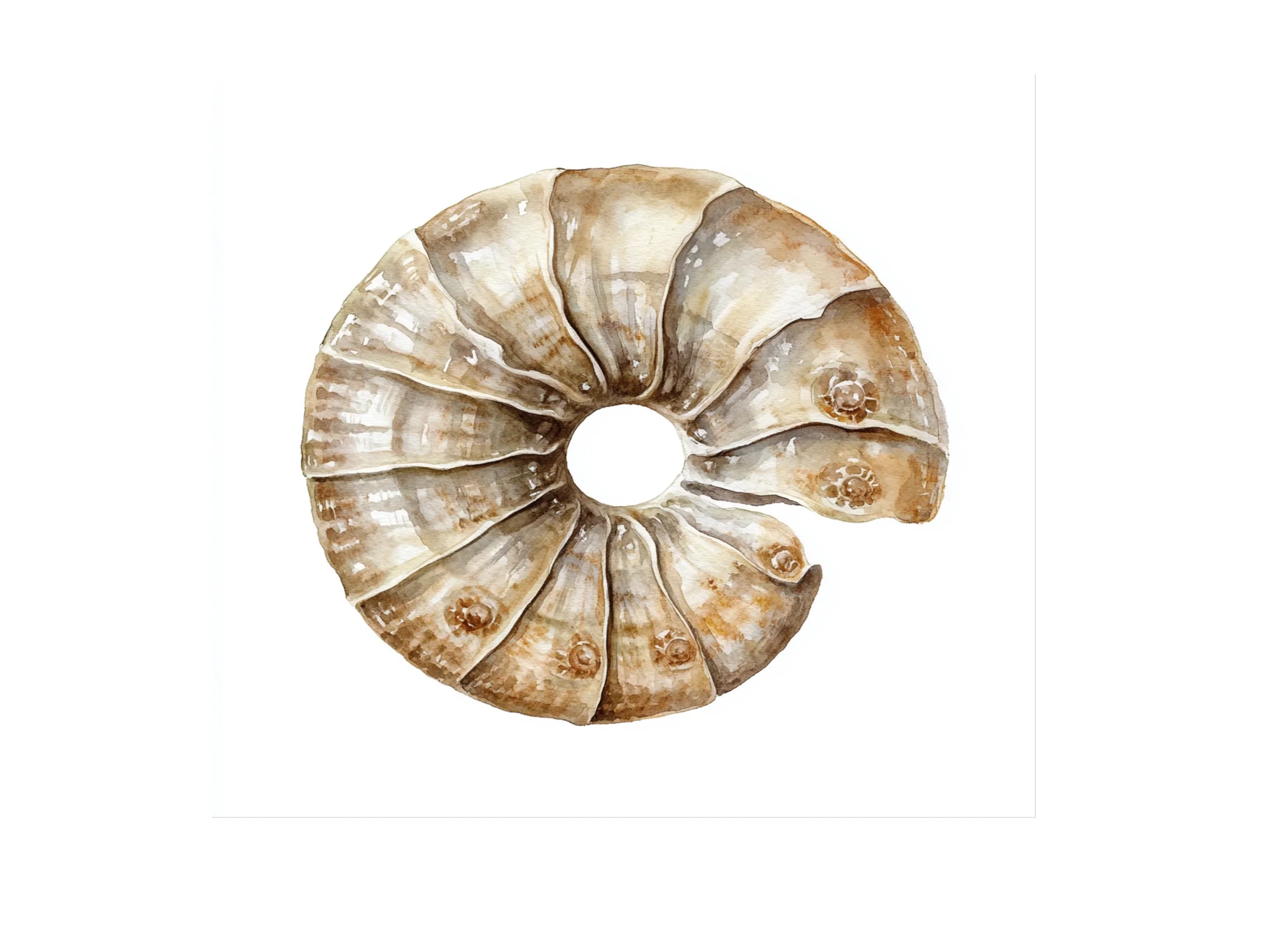 Ammonite Fossil Clipart Bundle