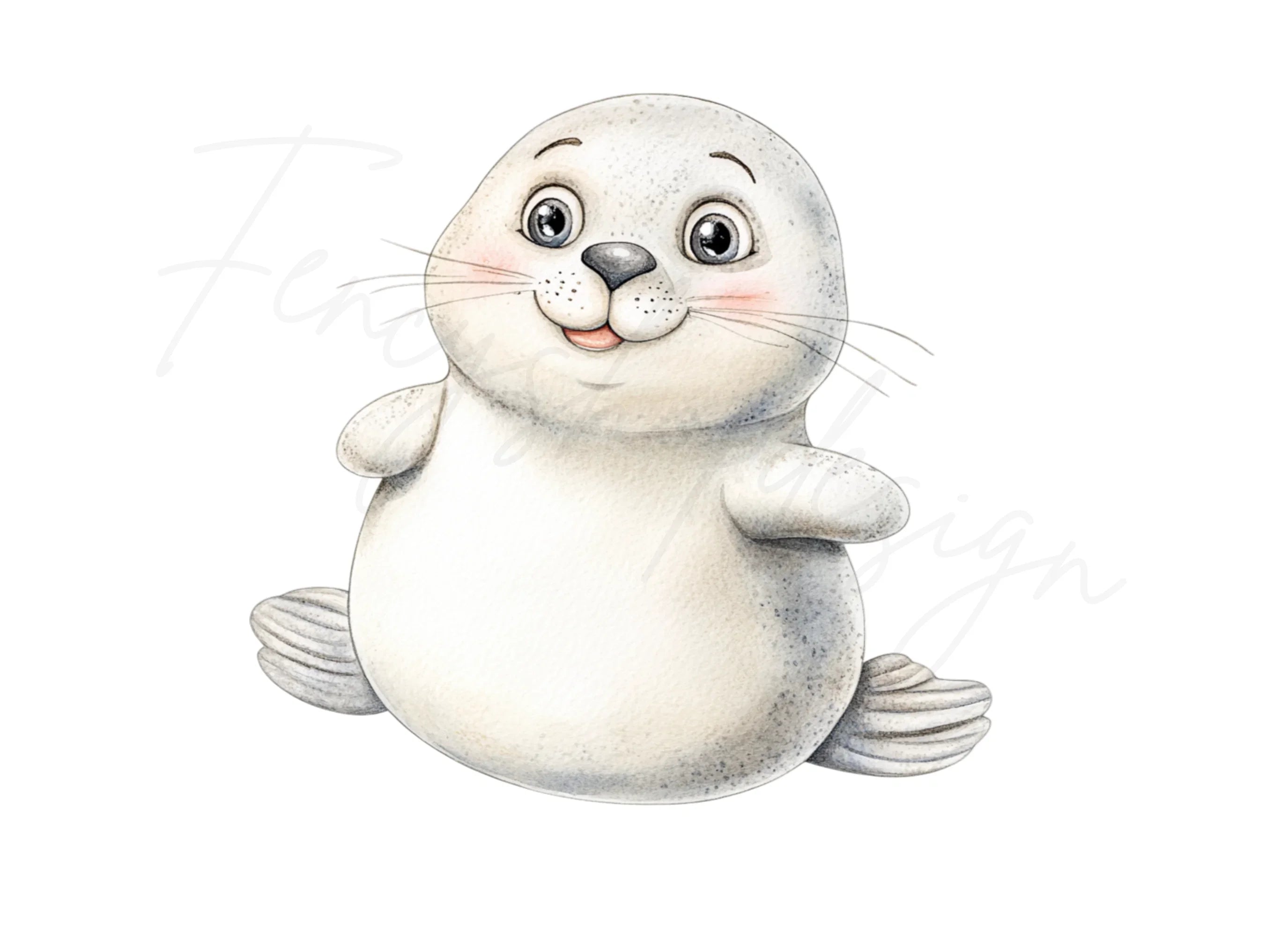 Adorable Baby Seal Clipart Bundle