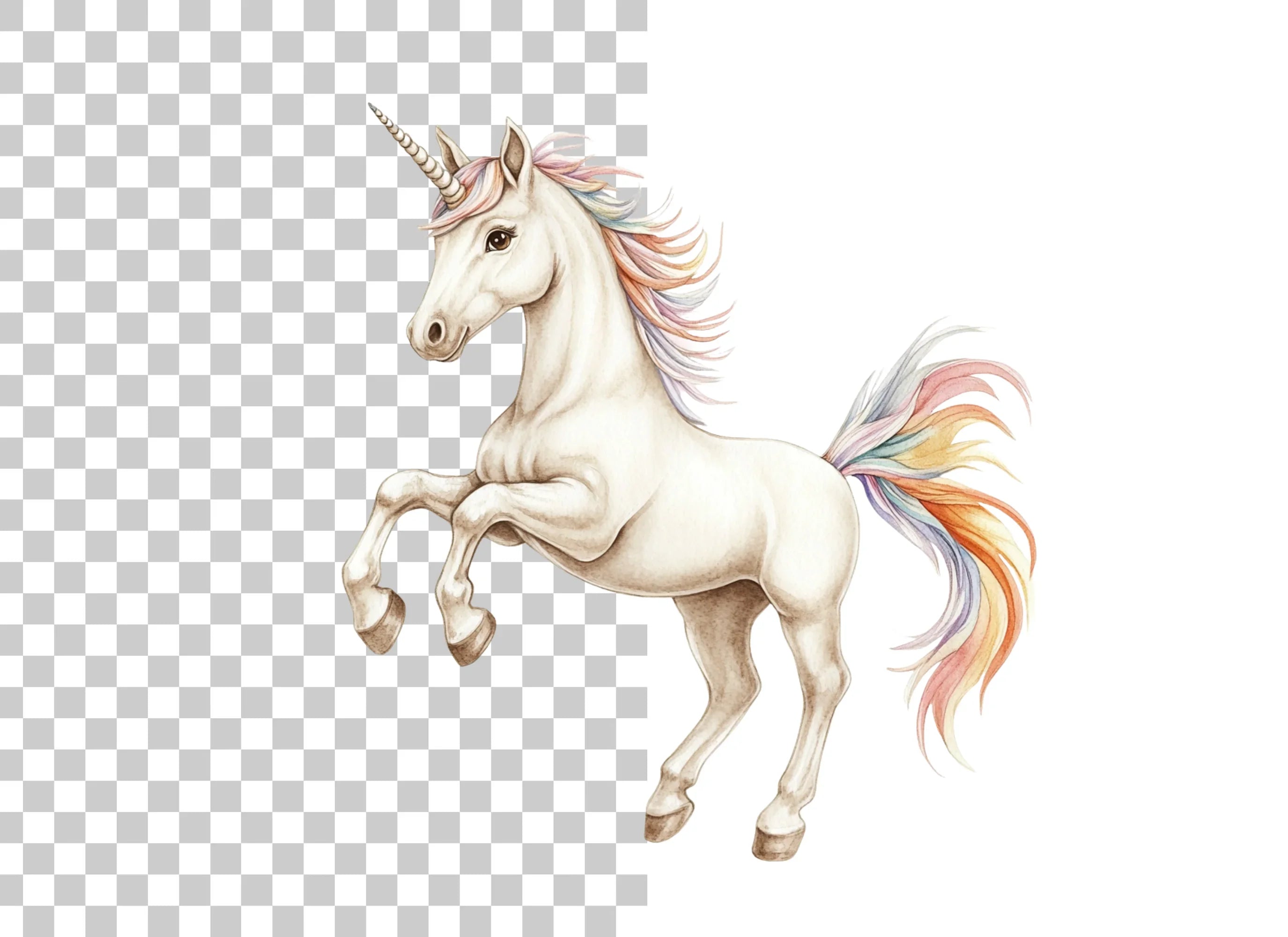 Graceful Unicorns Clipart Bundle