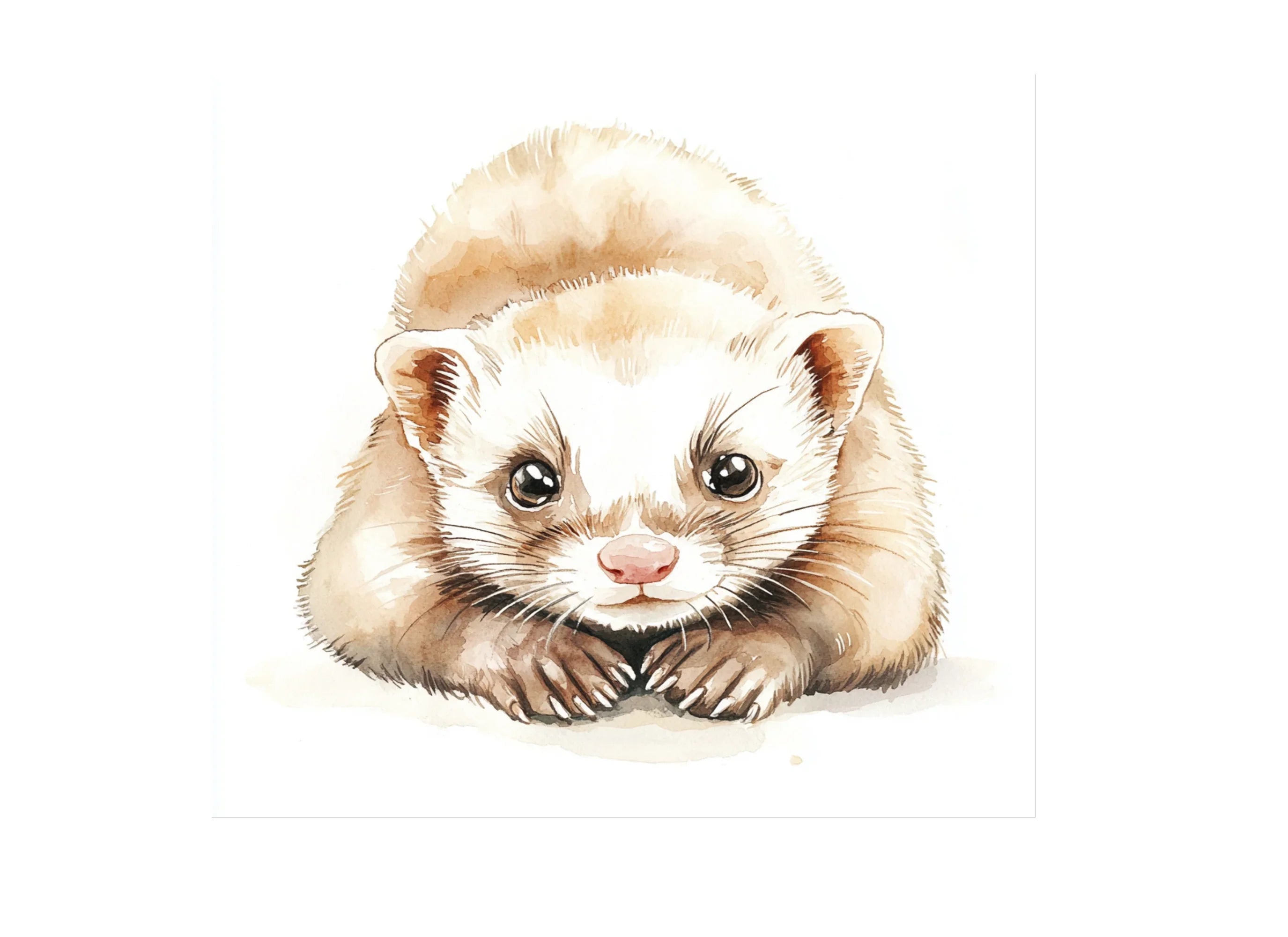 Cute Ferret Clipart Bundle