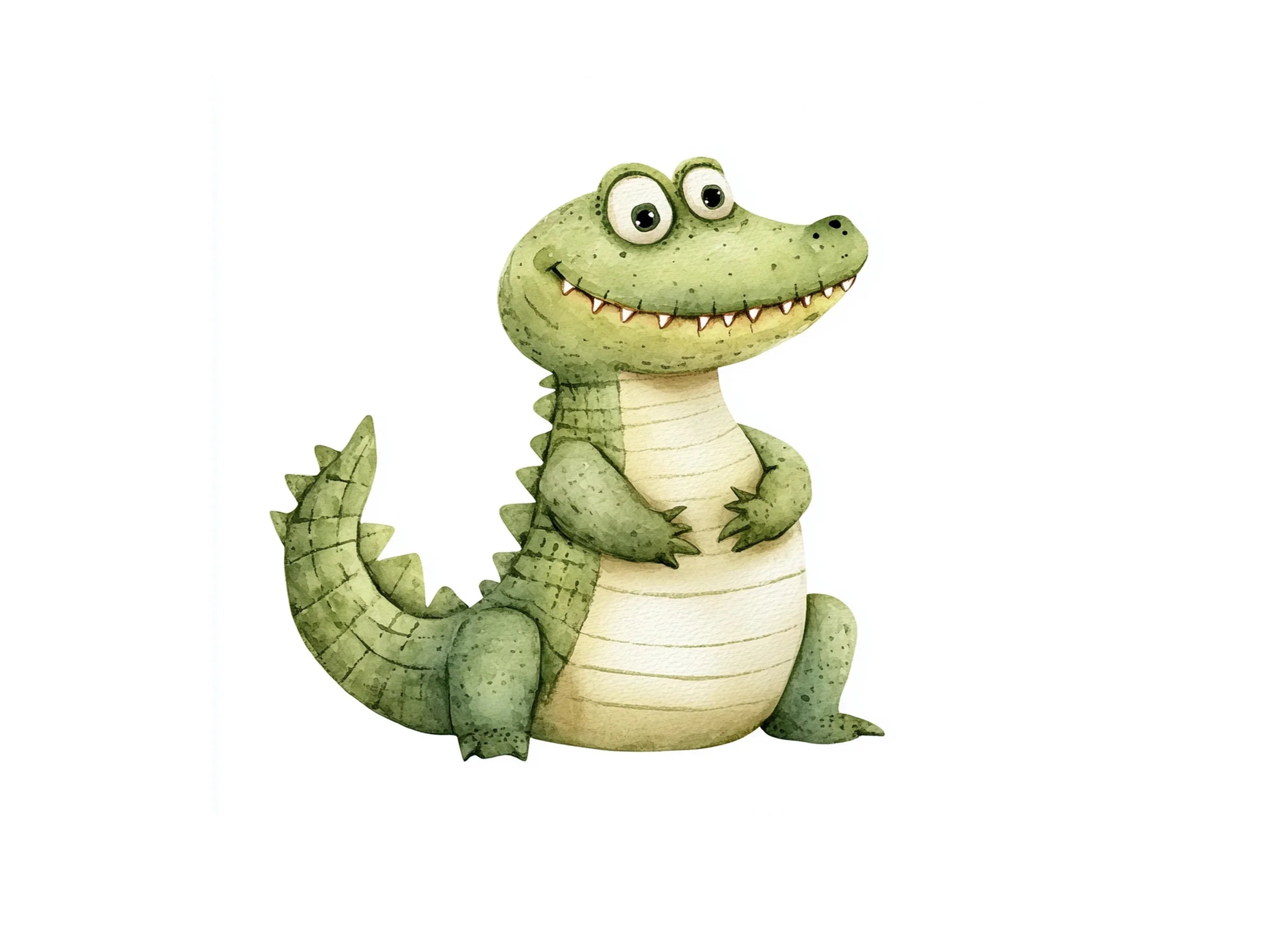 Cute Alligator Clipart Bundle