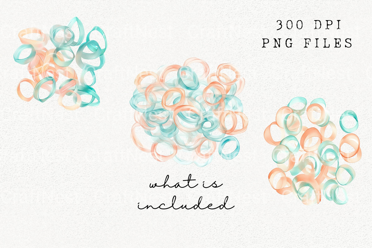 Pastel Rings Clipart Bundle
