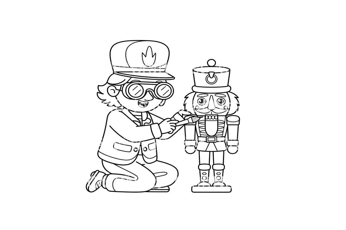 Nutcracker Maker Fun Coloring Books