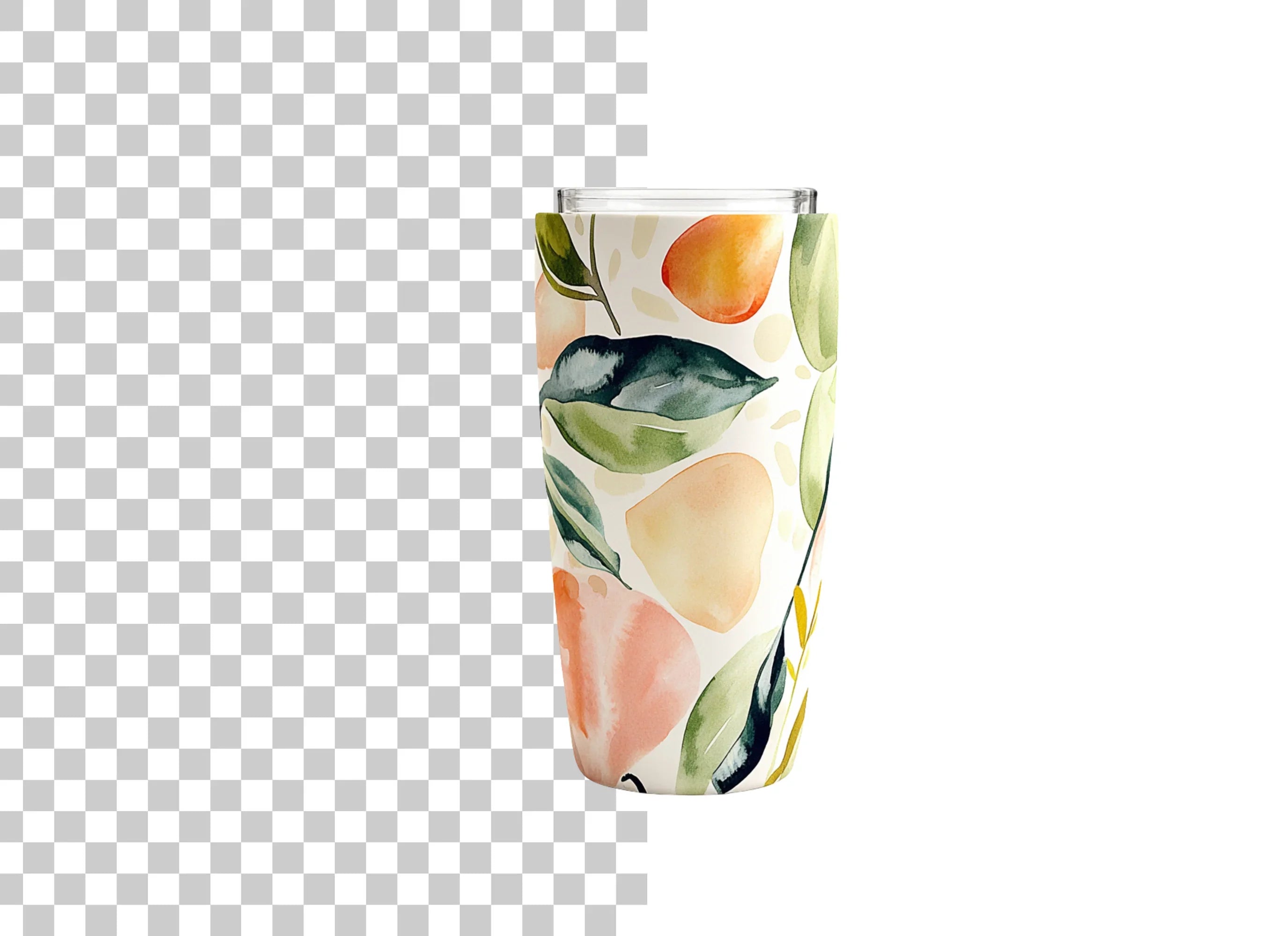 Fruit Leaf Tumbler Clipart Bundle