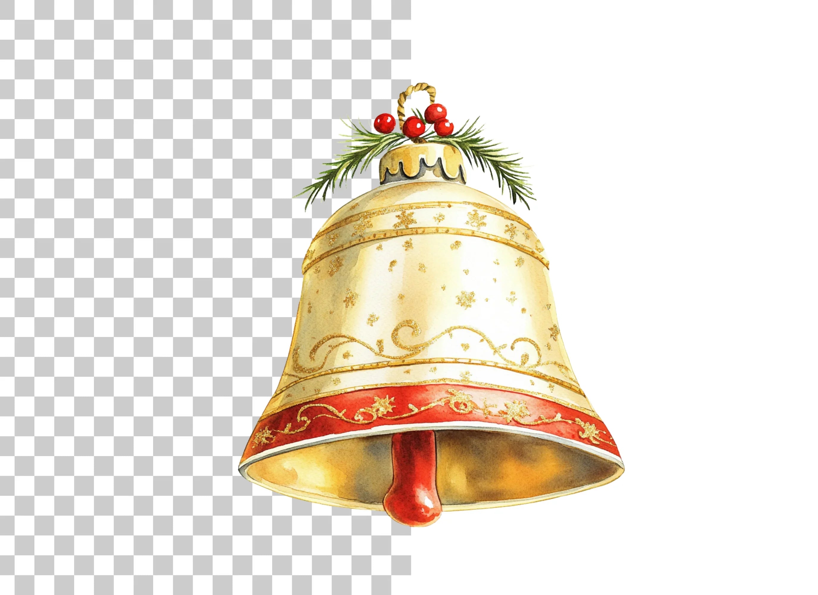 Christmas Bells Clipart Bundle