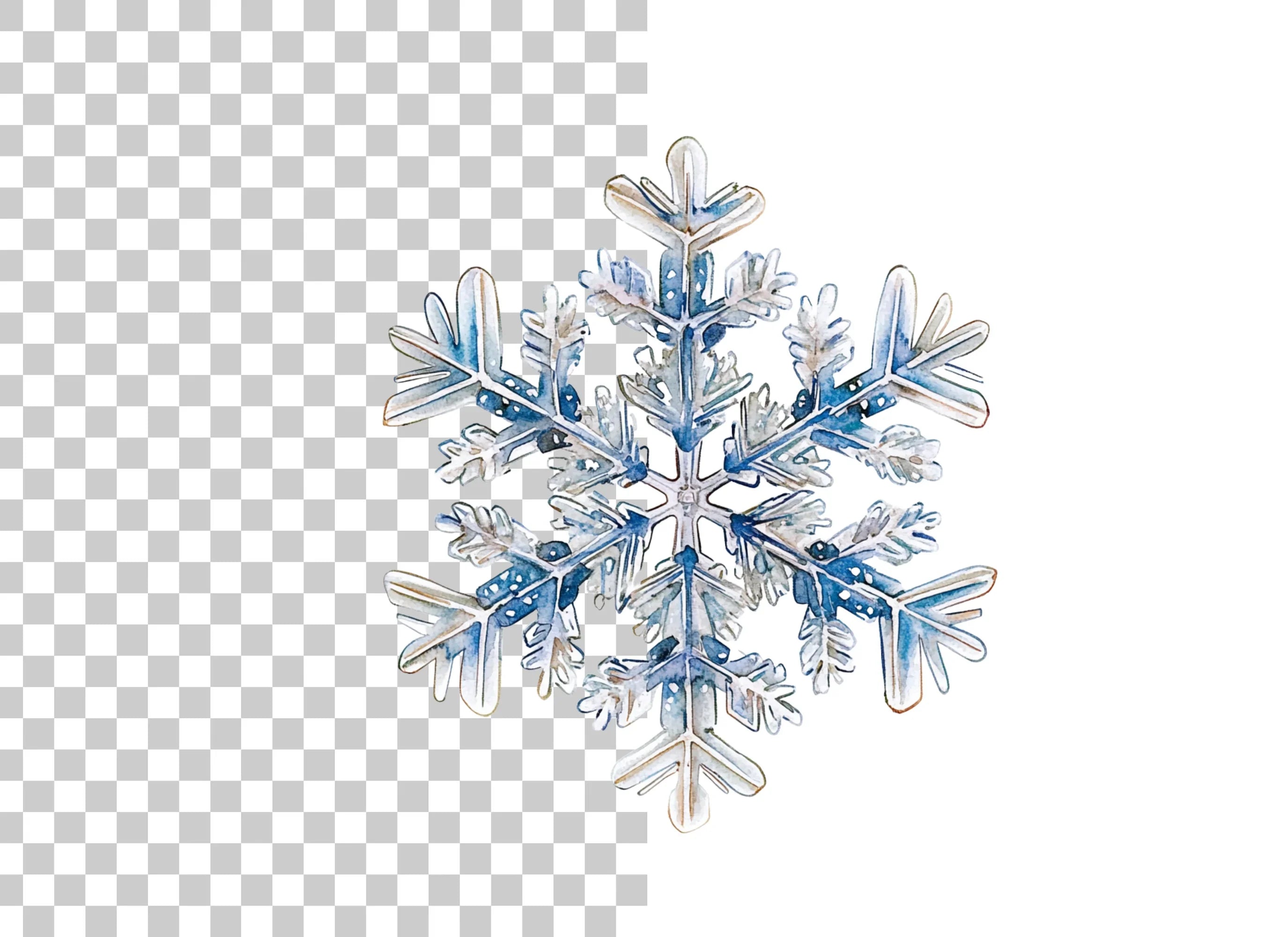 Snowflake Clipart Bundle