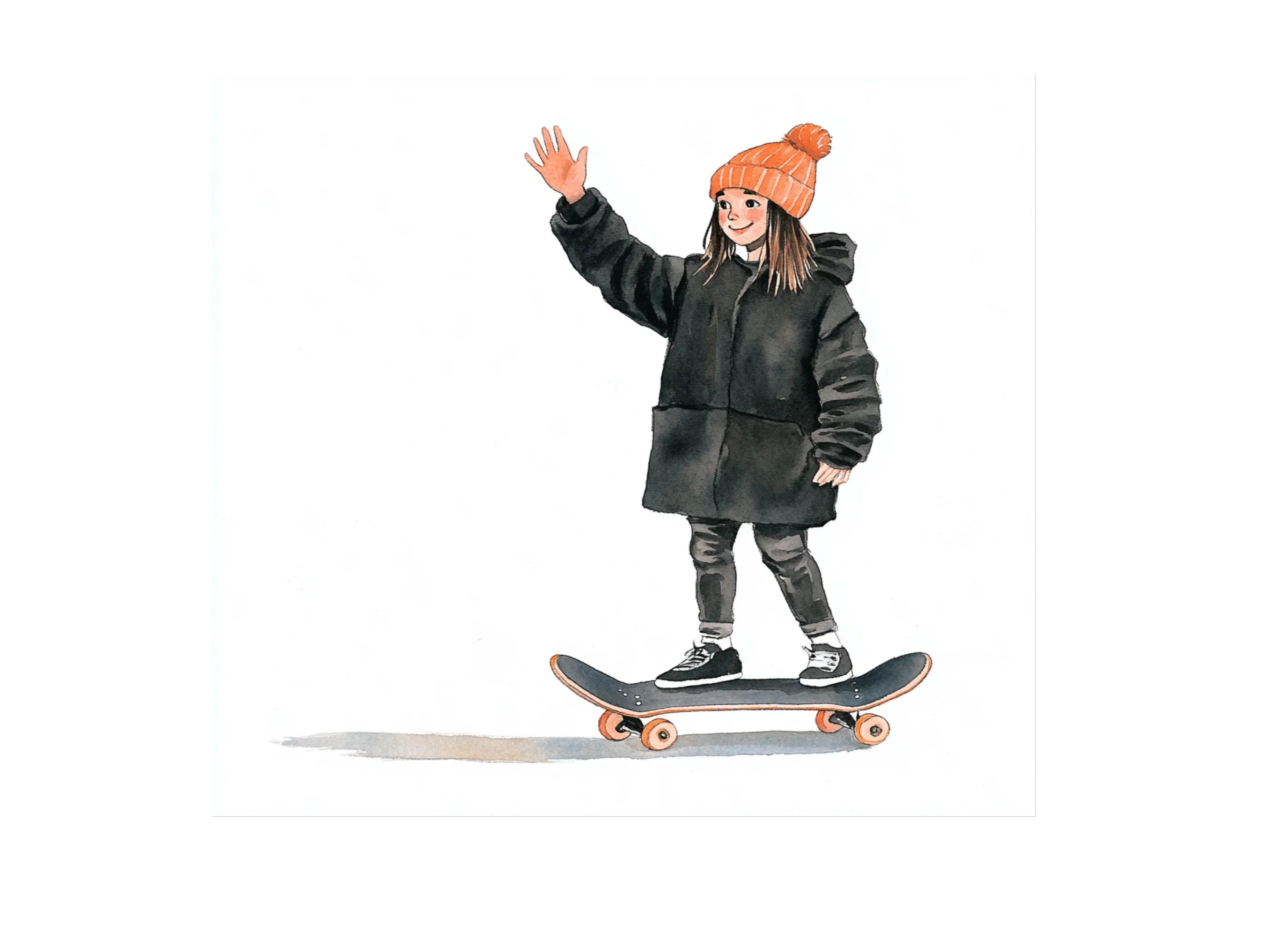 Kids Skateboard Clipart Bundle