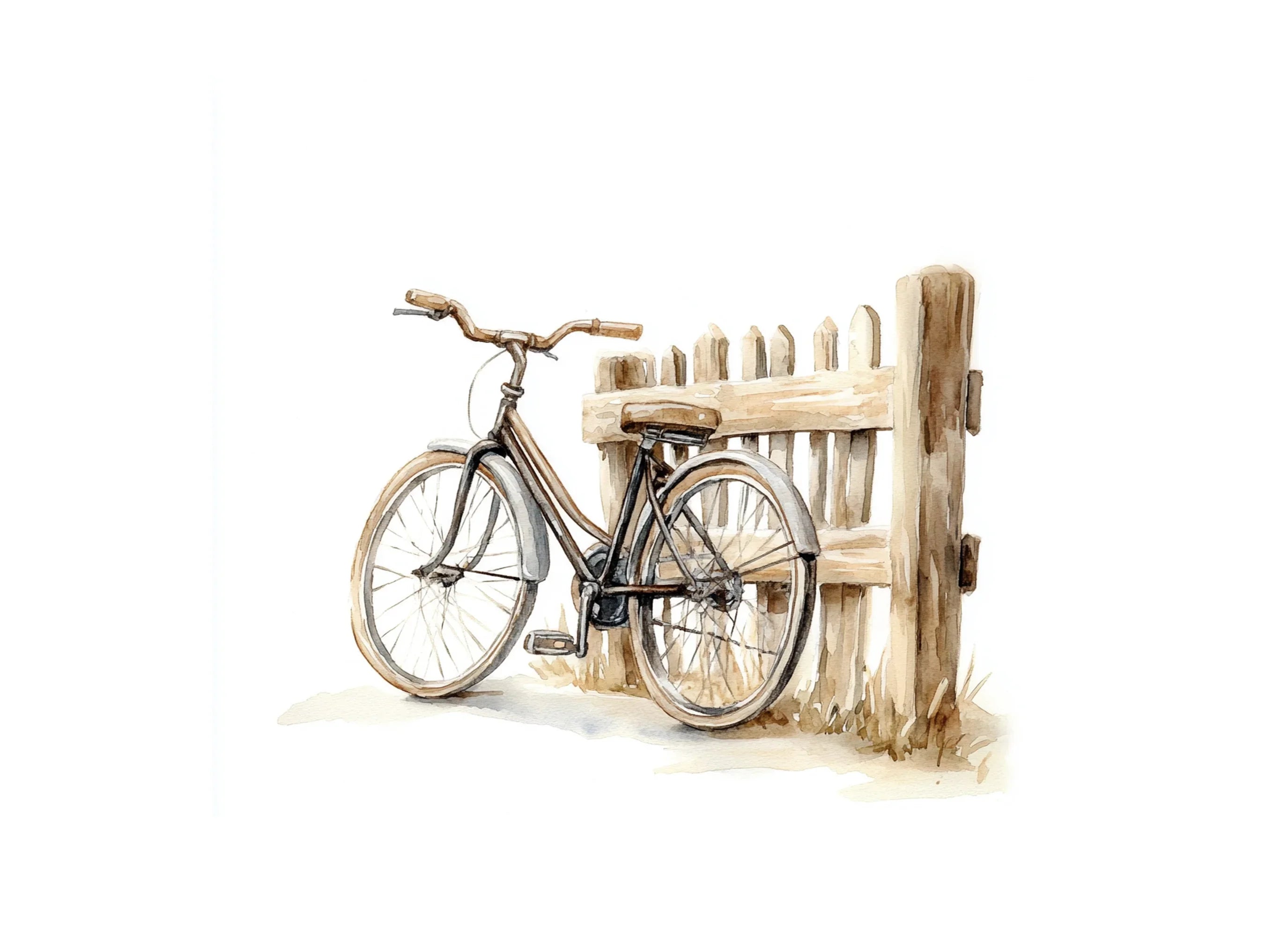 Rustic Bicycle Clipart Bundle