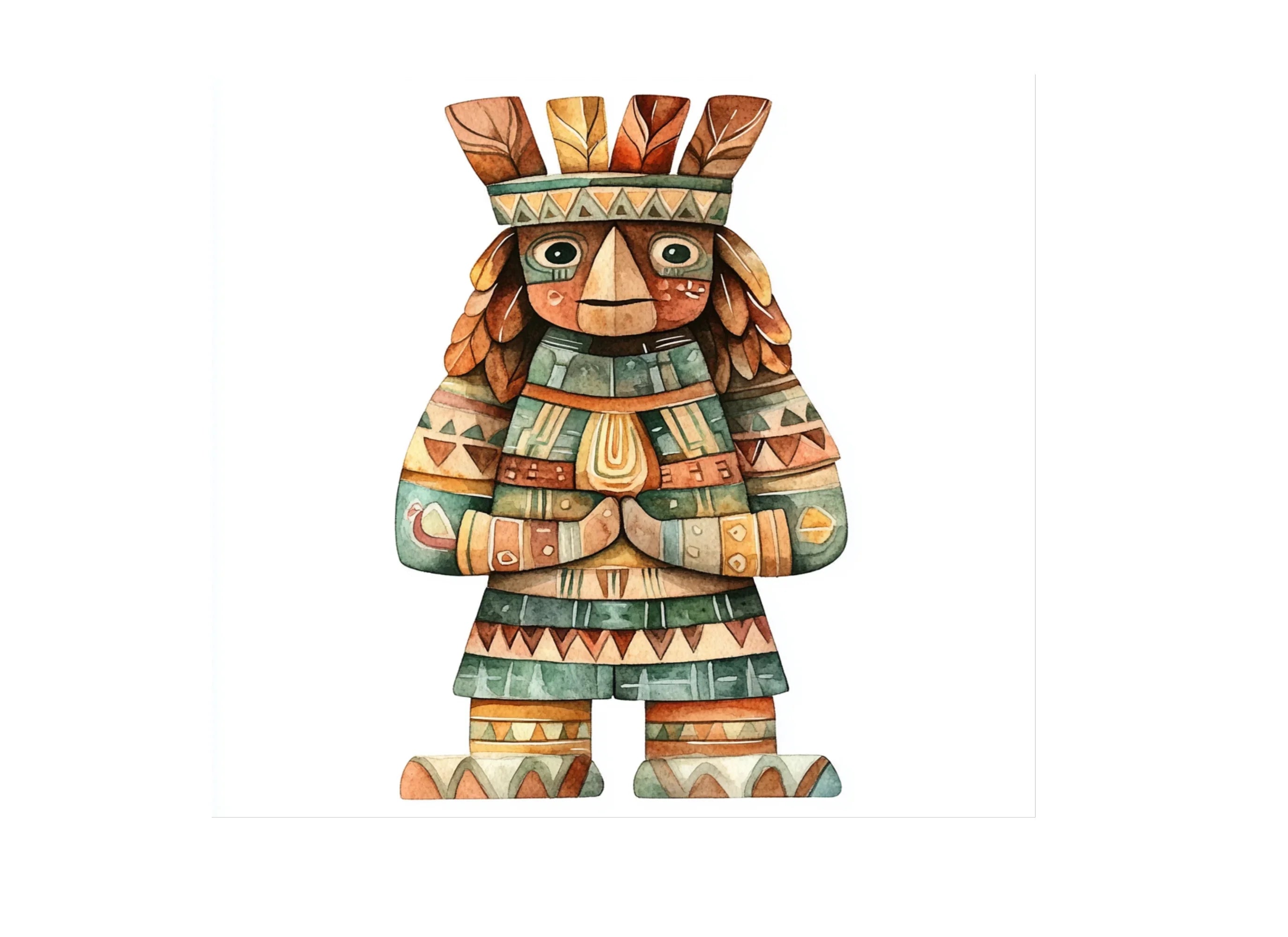 Tribal Totem Pole Clipart Bundle