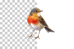 Robin Redbreast Woodland Bird Clipart Bundle - CraftNest - Digital Crafting and Art