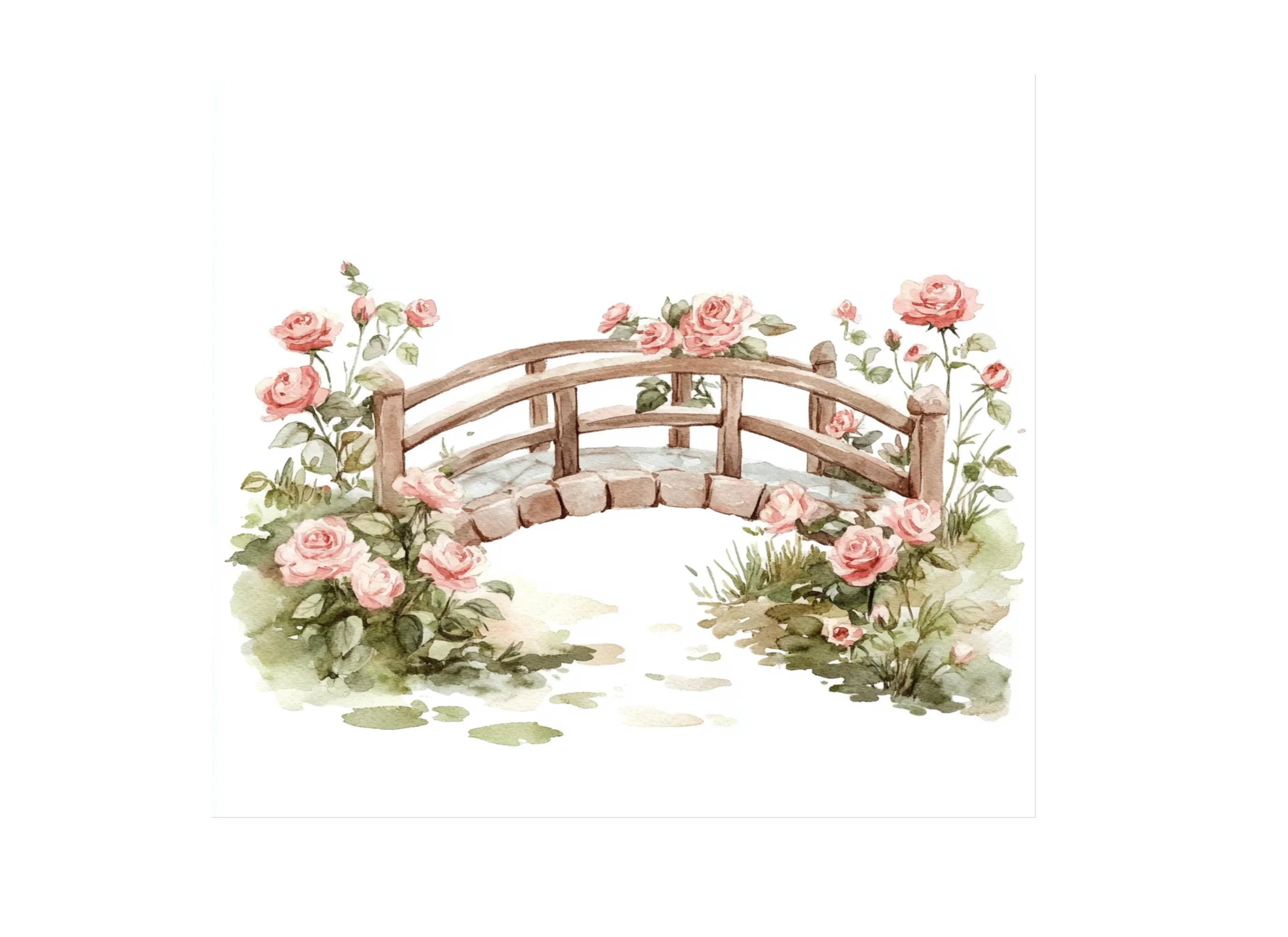Rose Bridge Clipart Bundle