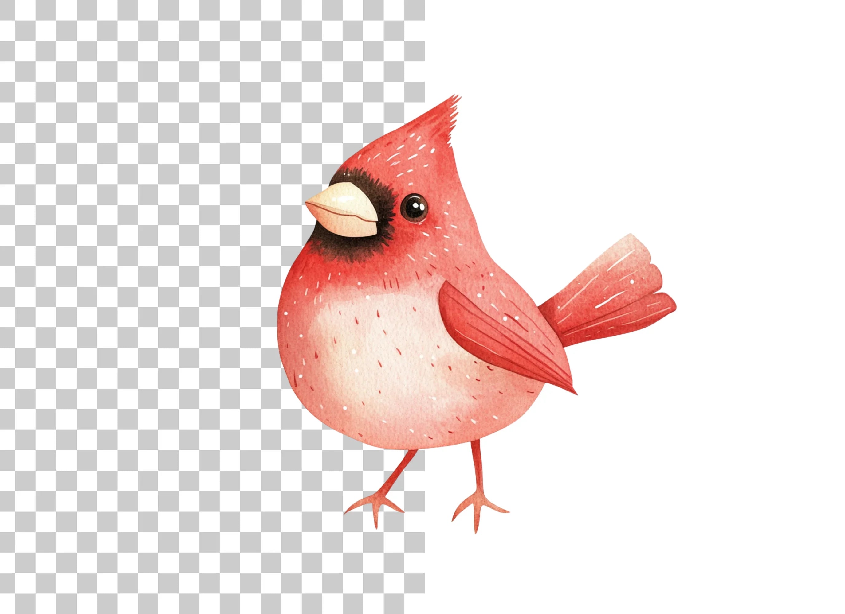 Cardinal Bird Clipart Bundle