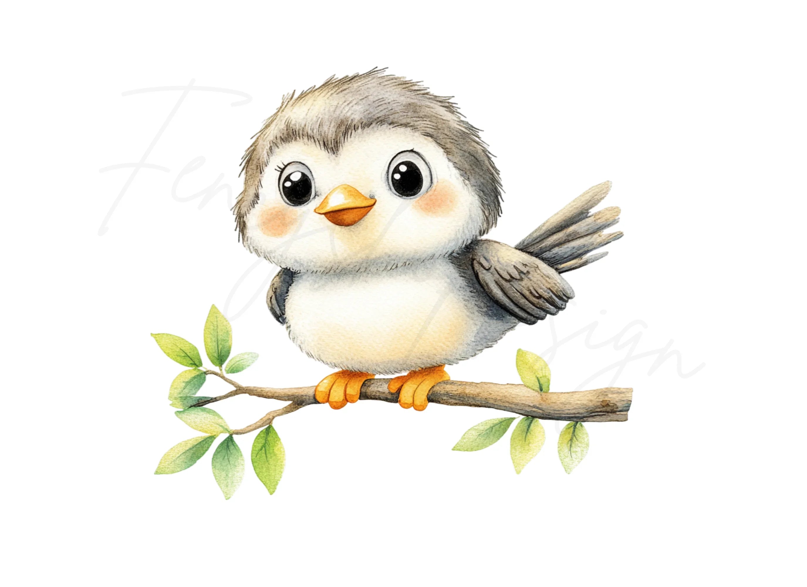 Charming Baby Bird Clipart Bundle