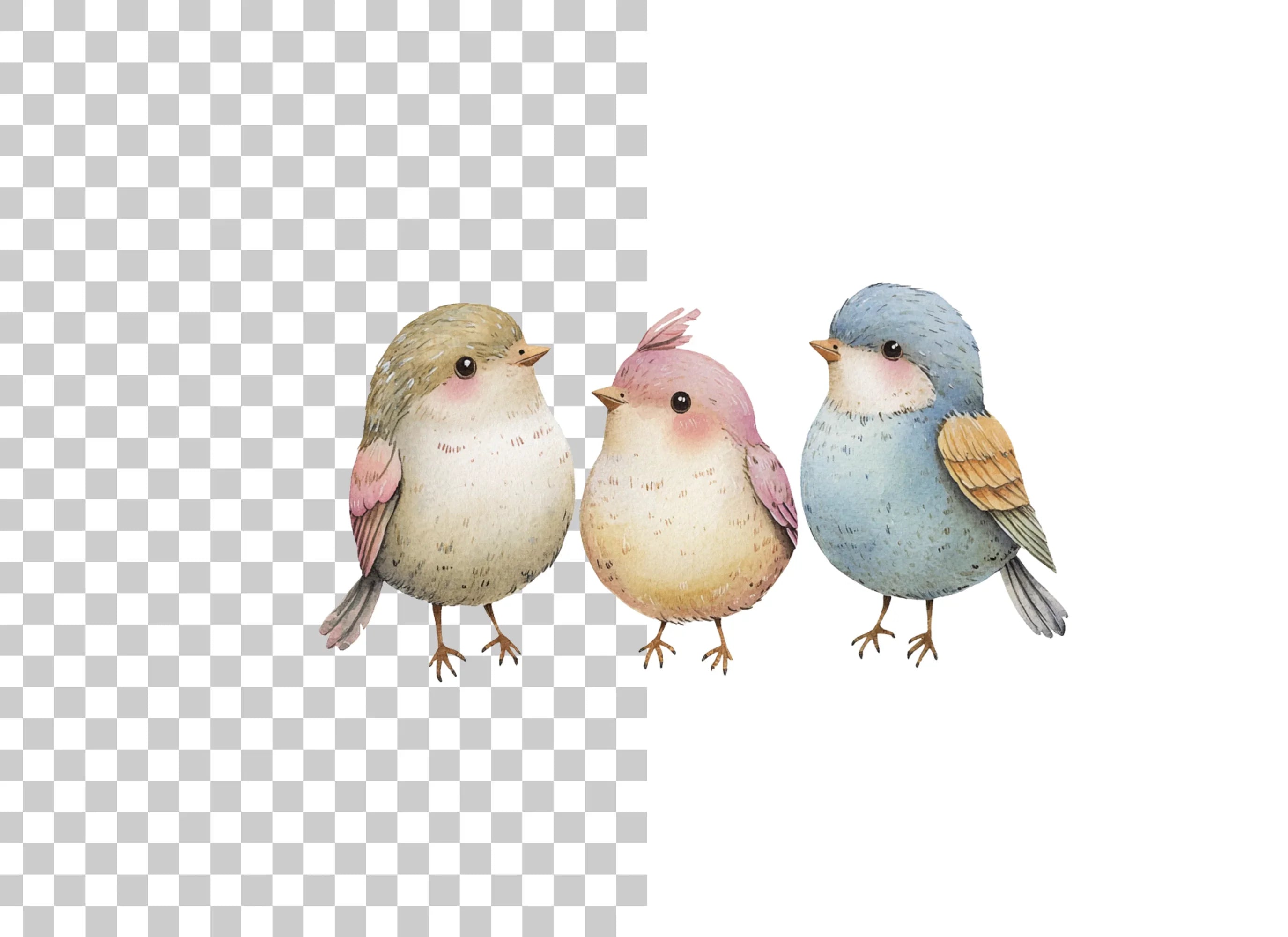 Cute Bird Clipart Bundle