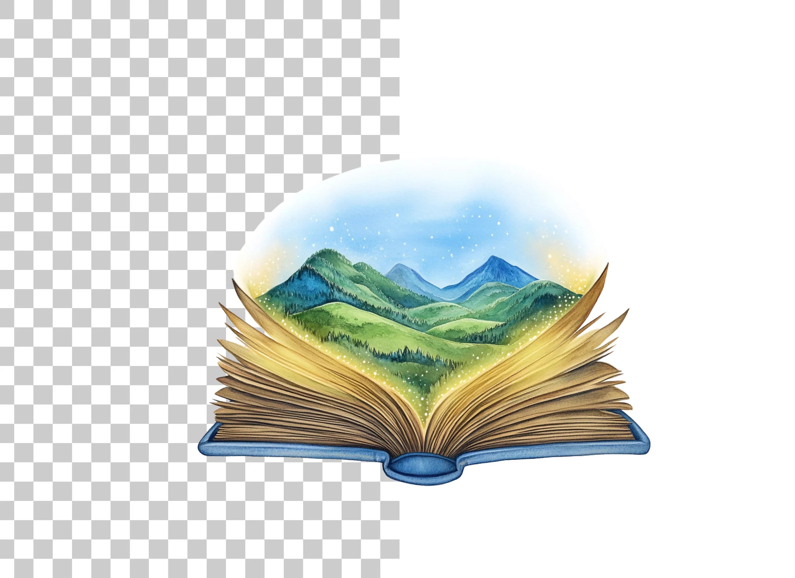 Fantasy Landscape Clipart Bundle