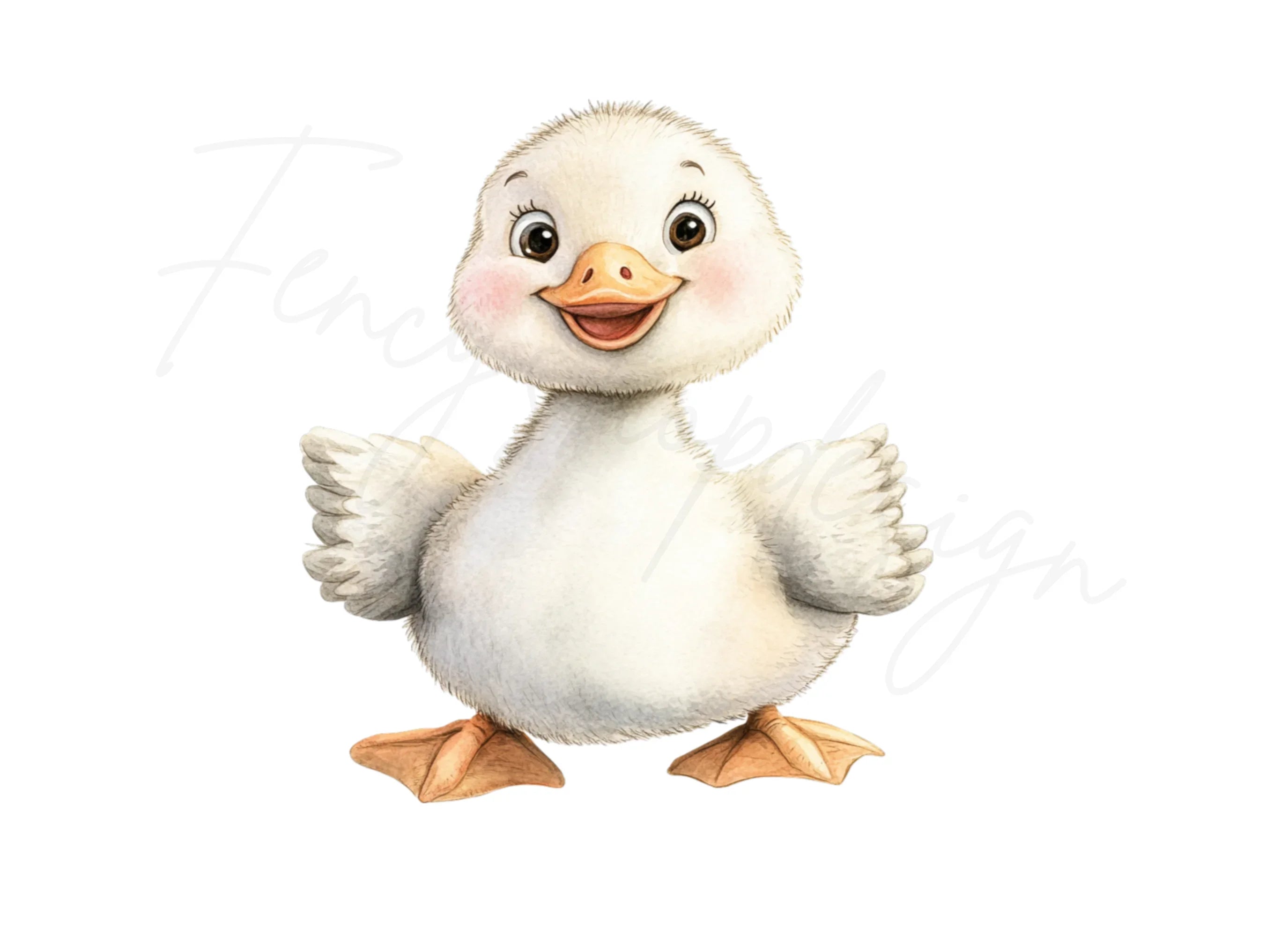Cute Baby Ducklings Clipart Bundle