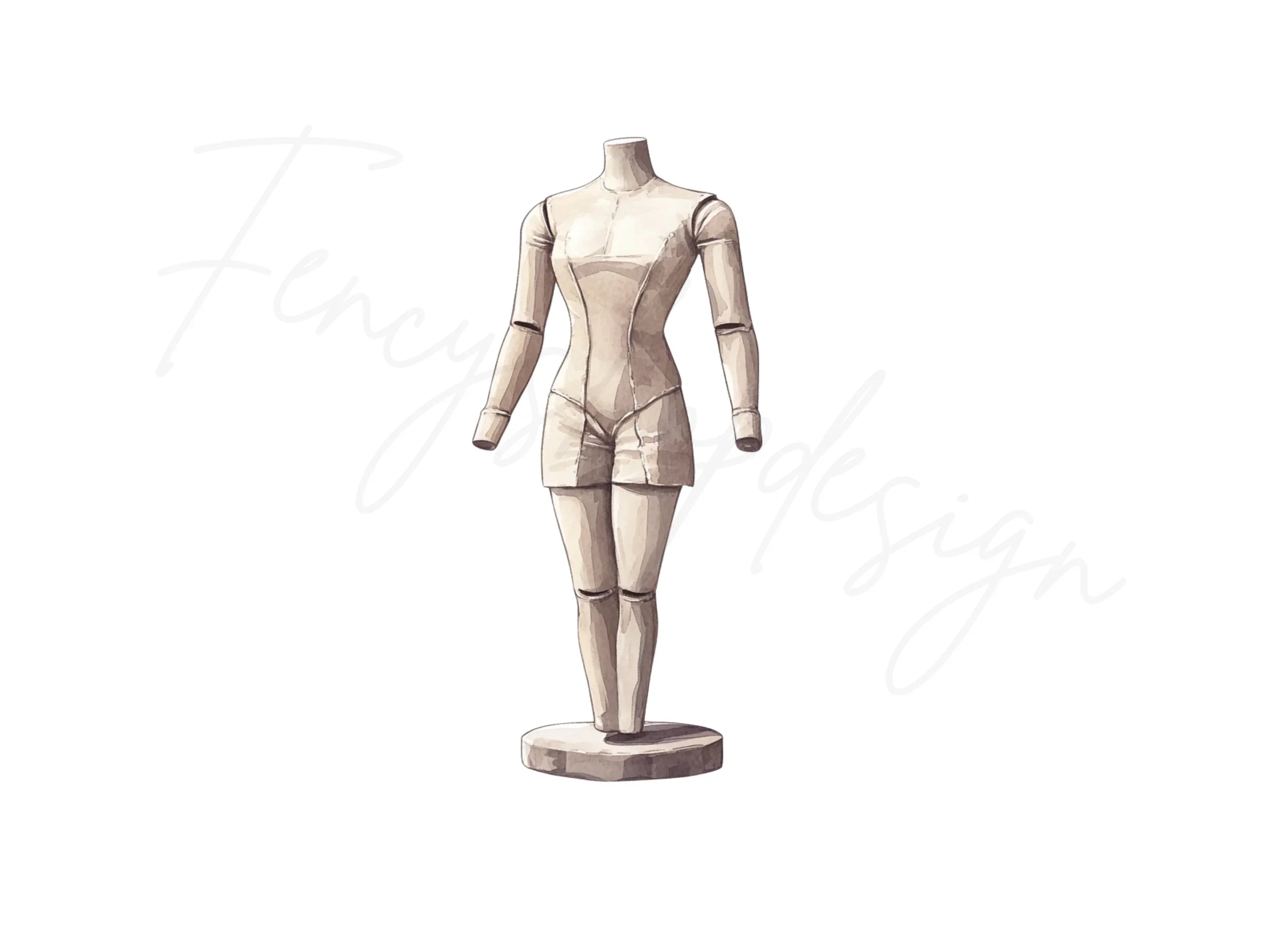 Fashion Mannequin Clipart Bundle