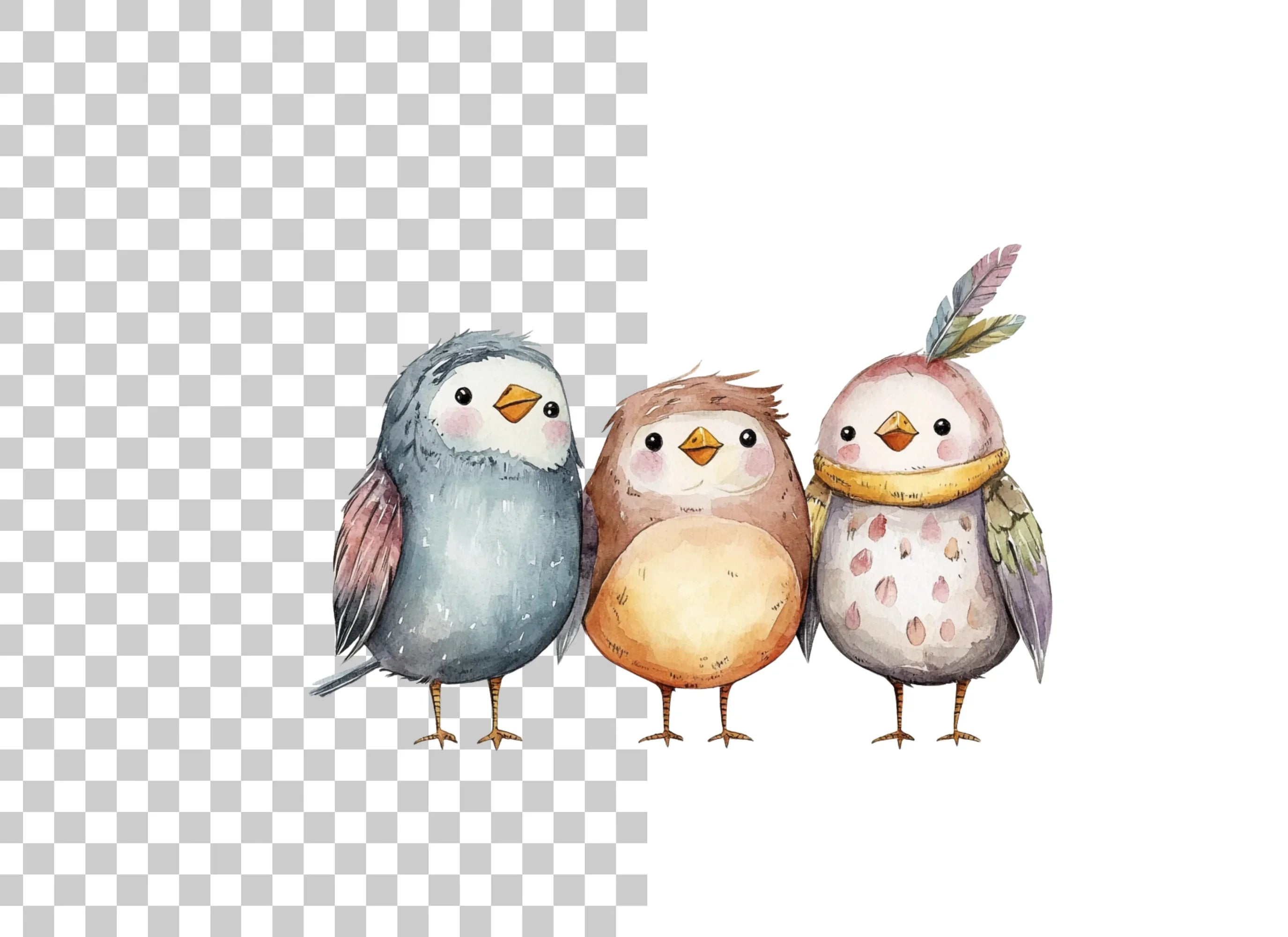 Cute Birds Clipart Bundle
