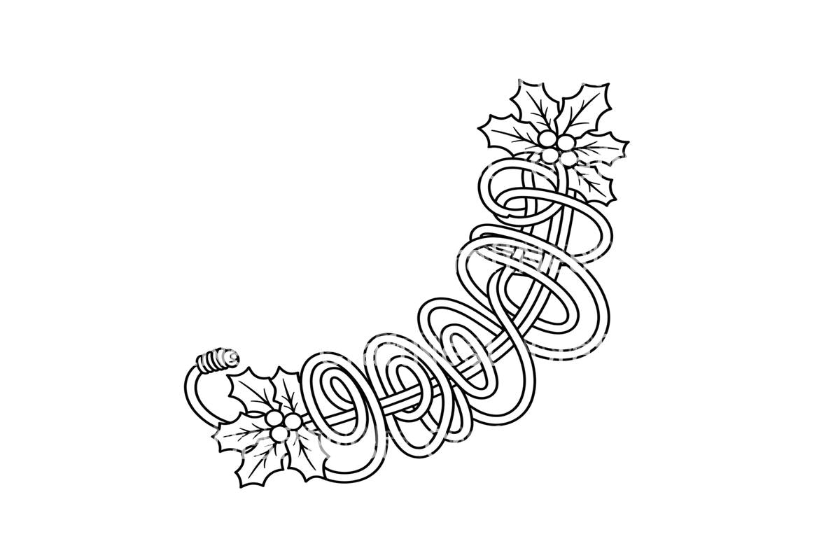 Christmas Lights and Holly Coloring Books