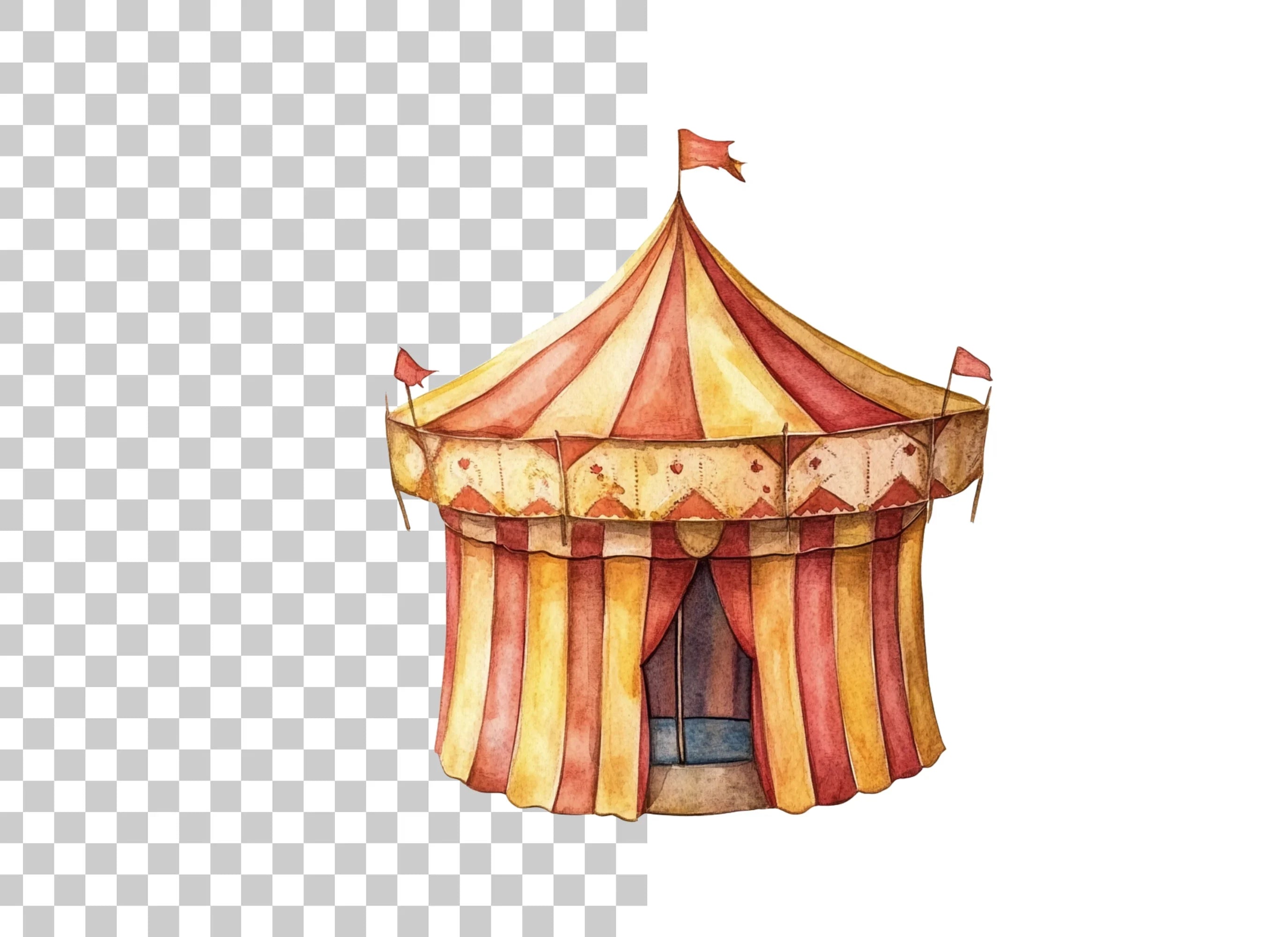 Circus Tent Clipart Bundle