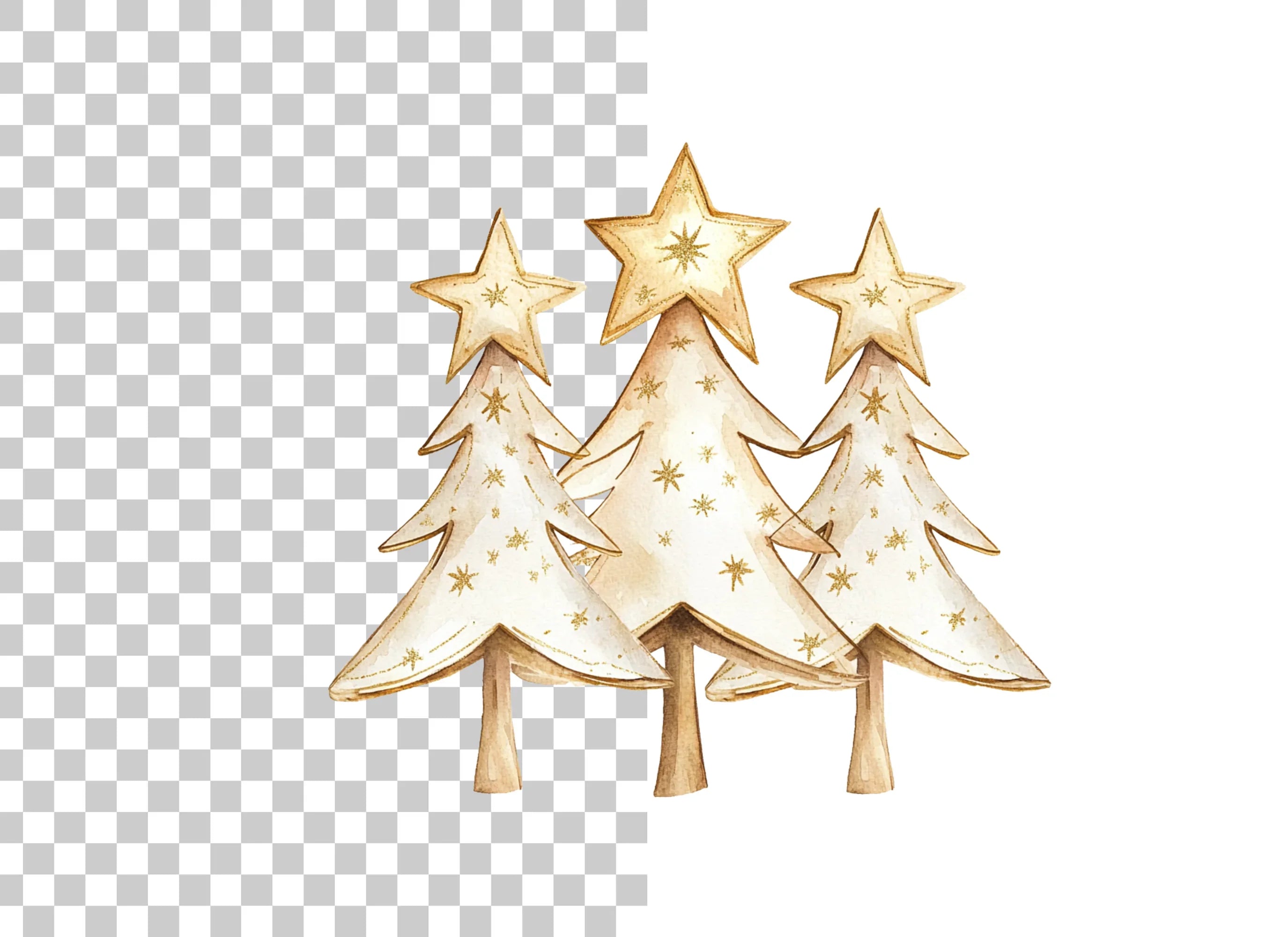 Christmas Tree Clipart Bundle