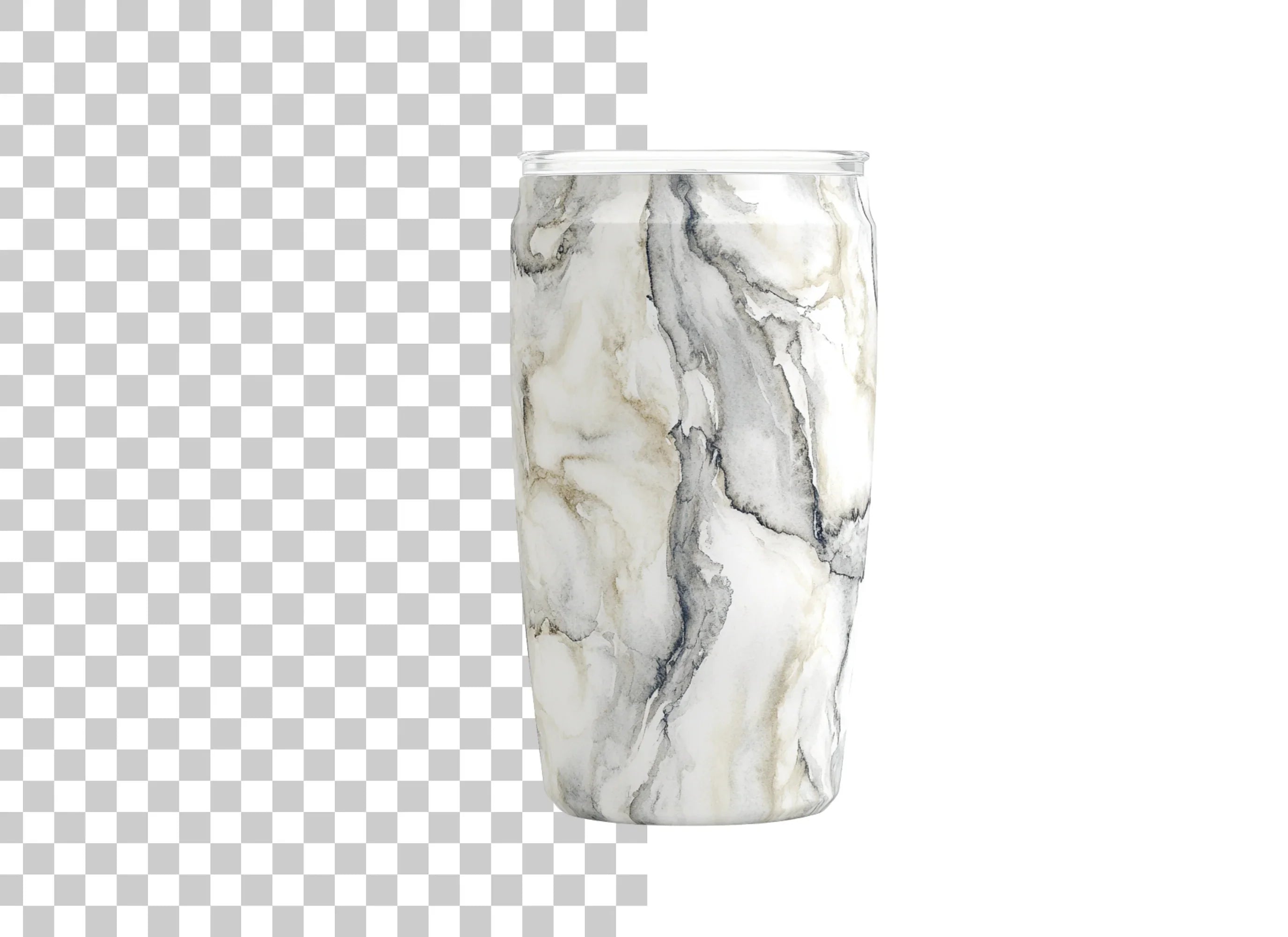 Marble Can Tumbler Clipart Bundle