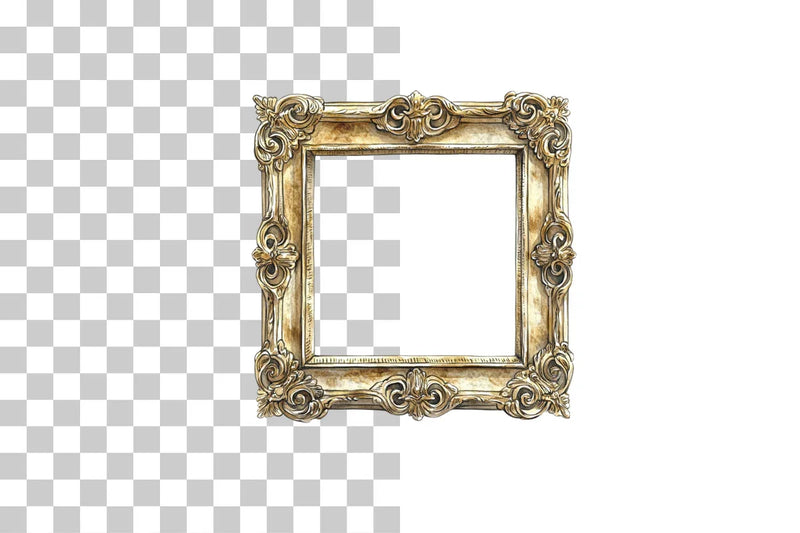 Vintage Ornate Picture Frame Clipart Bundle - CraftNest - Digital Crafting and Art