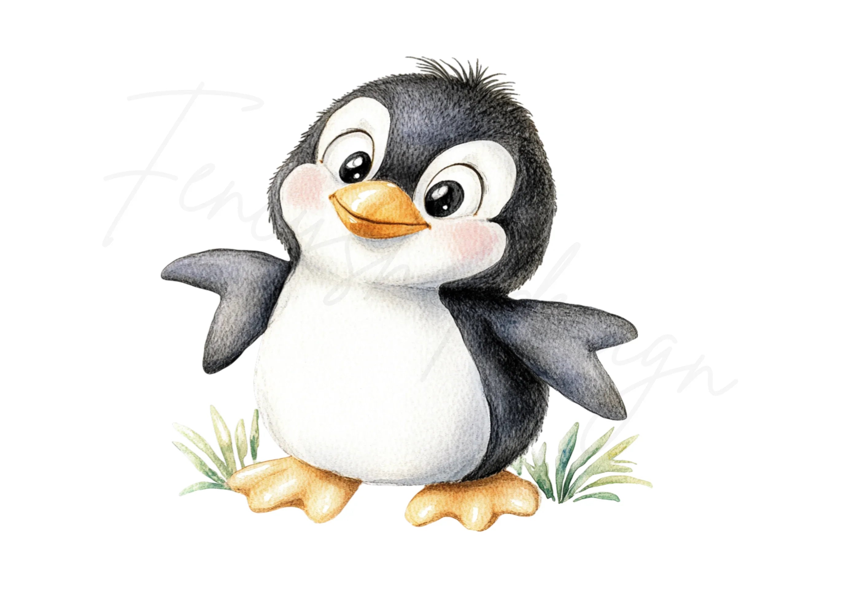 Charming Penguin Clipart Bundle