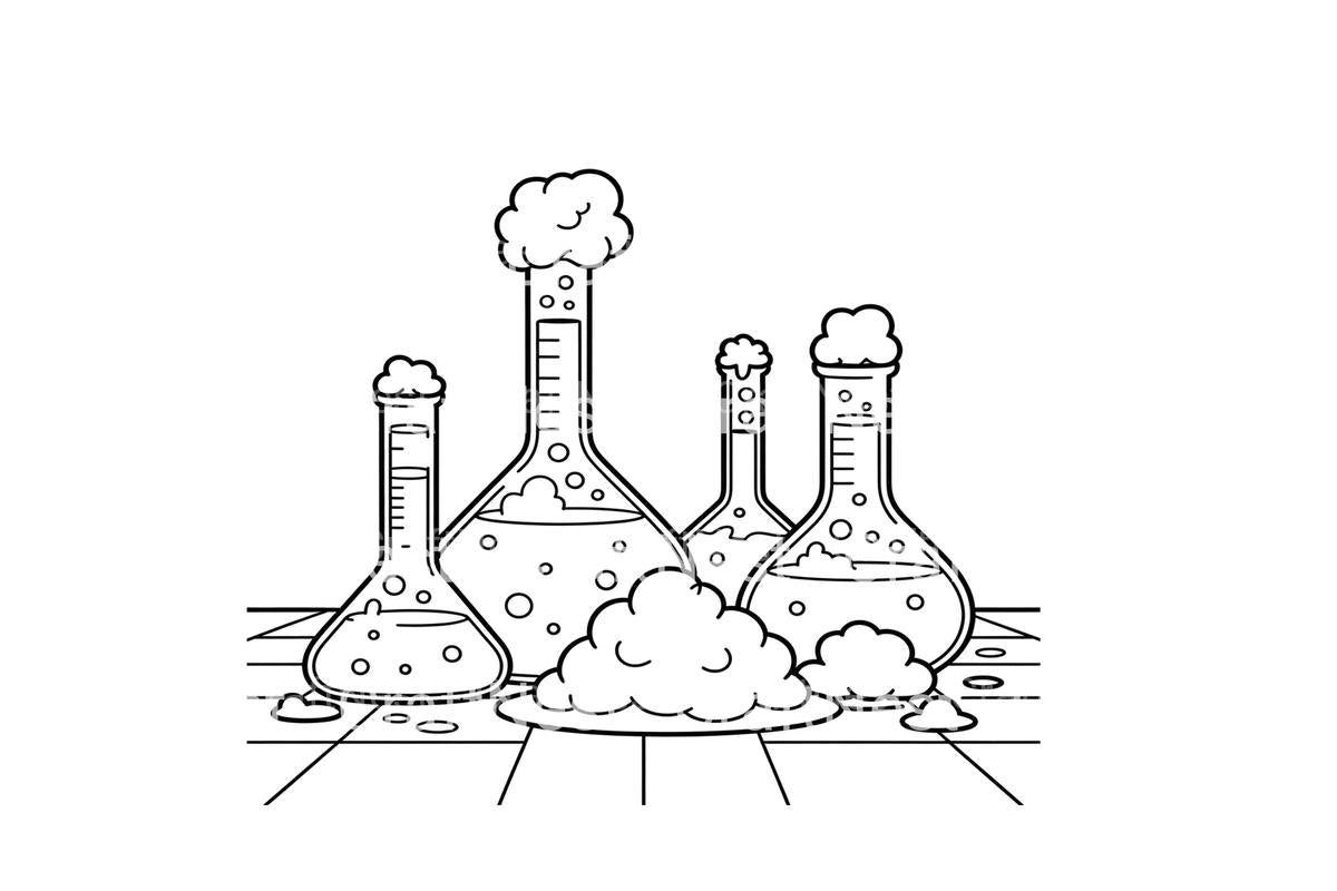 Science Experiments Volcanoes Coloring Books