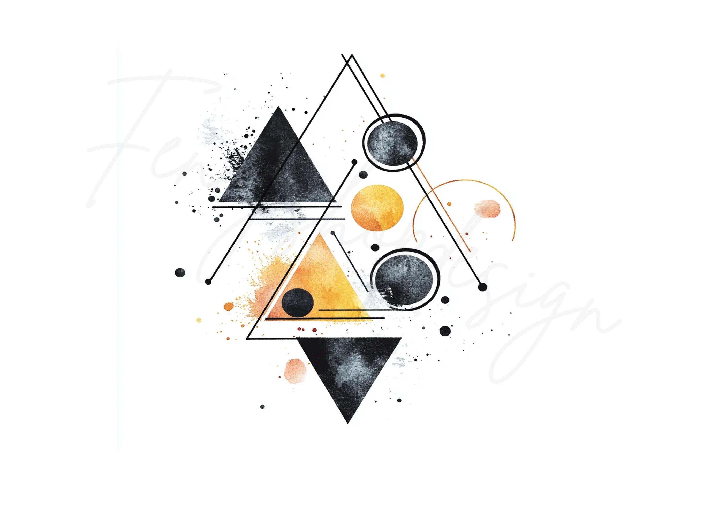 Abstract Geometric Designs Clipart Bundle