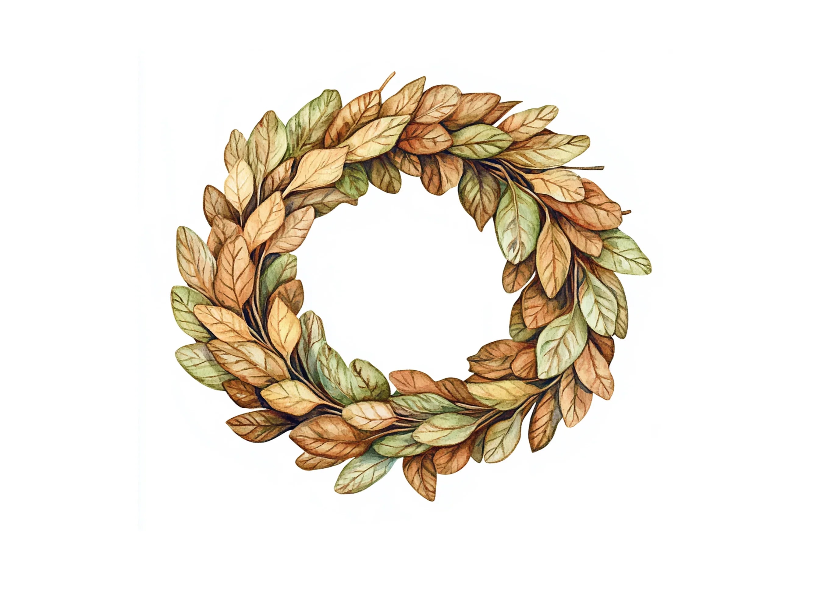 Autumn Wreath Clipart Bundle
