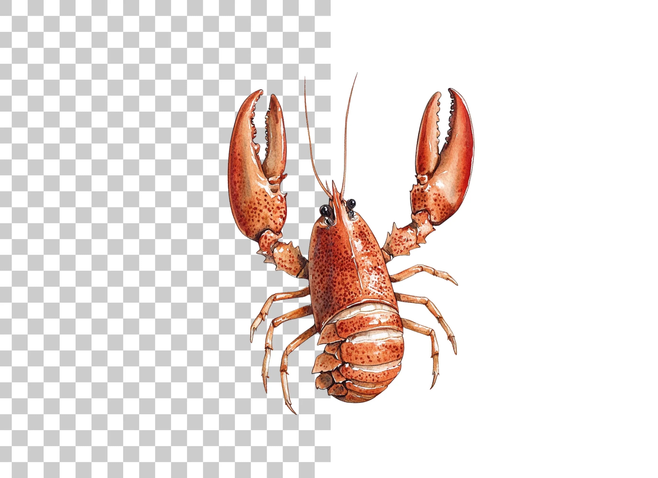 Detailed Lobster Clipart Bundle