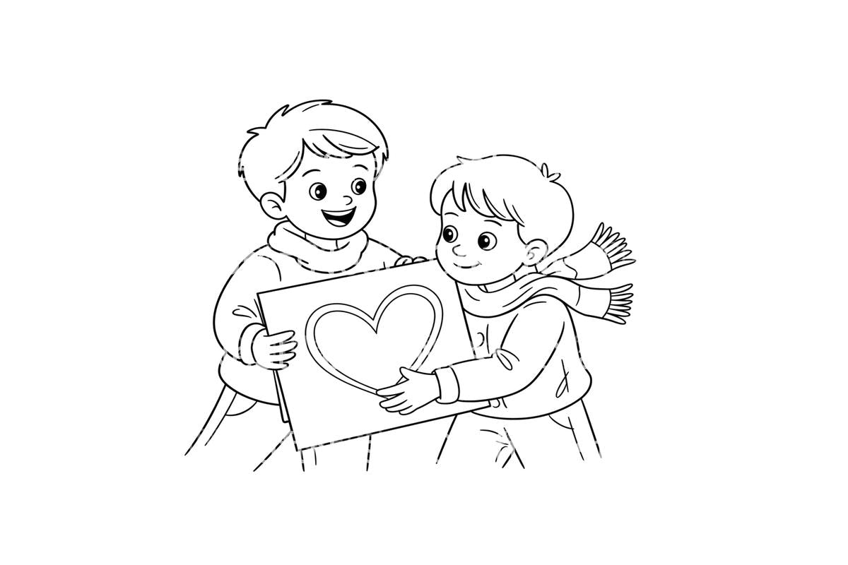 Winter Holiday Kids Coloring Books