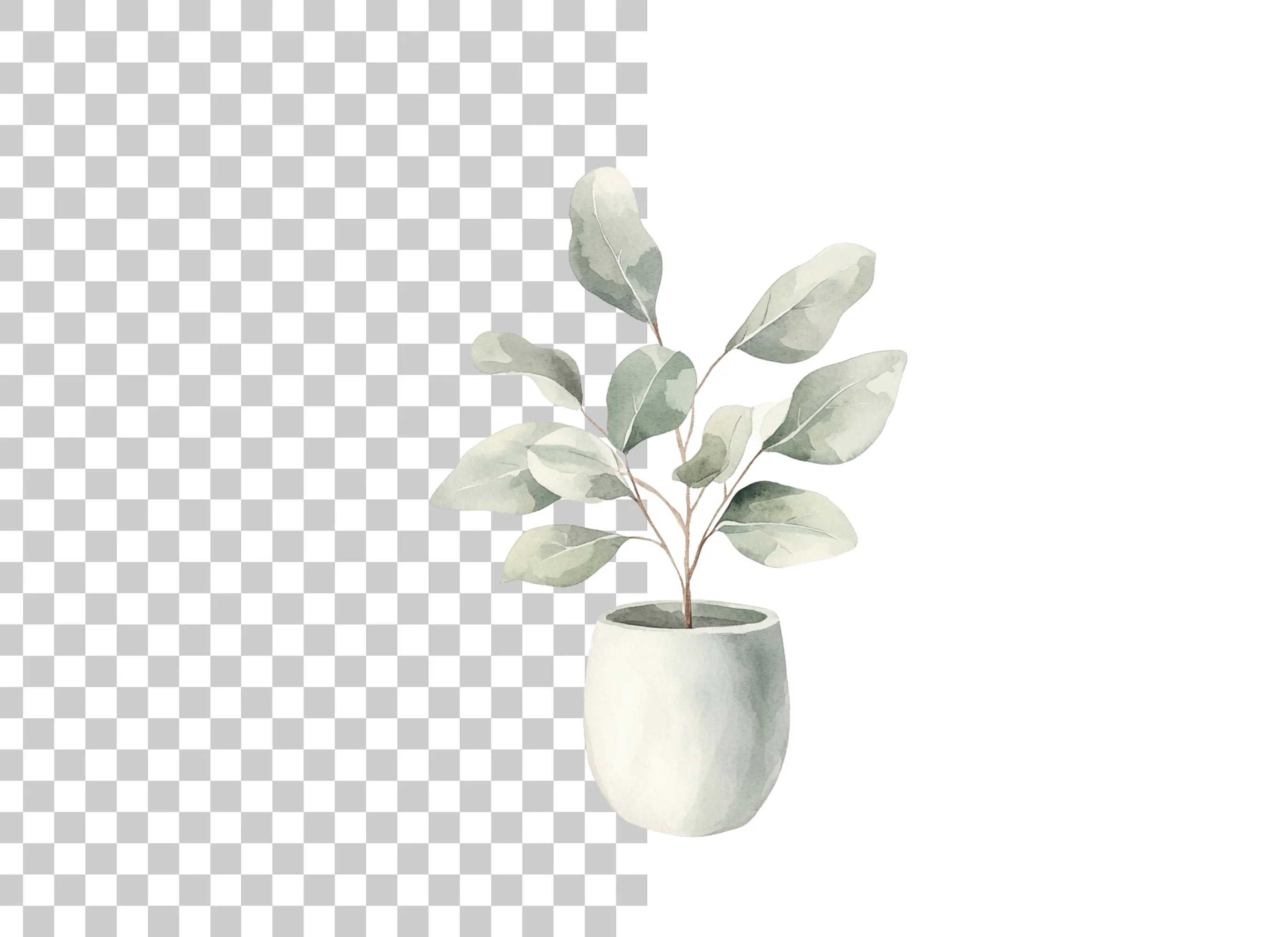 Potted Plant Clipart Bundle