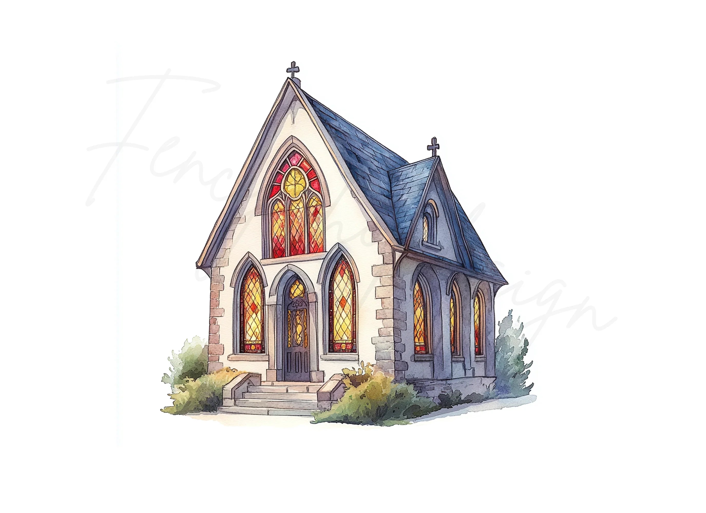 Charming Church Clipart Bundle