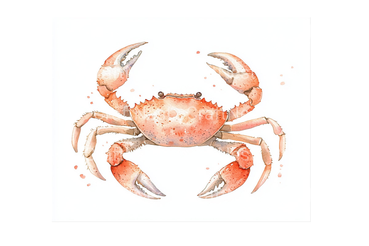 Crab Marine Life Clipart Bundle