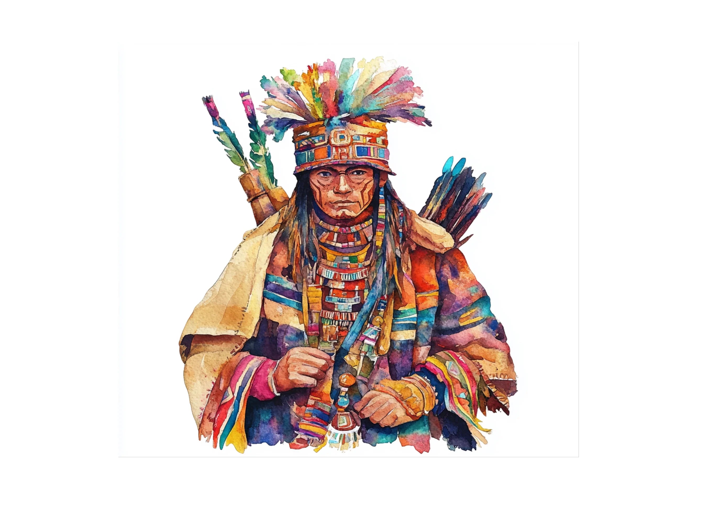 Native American Warrior Clipart Bundle