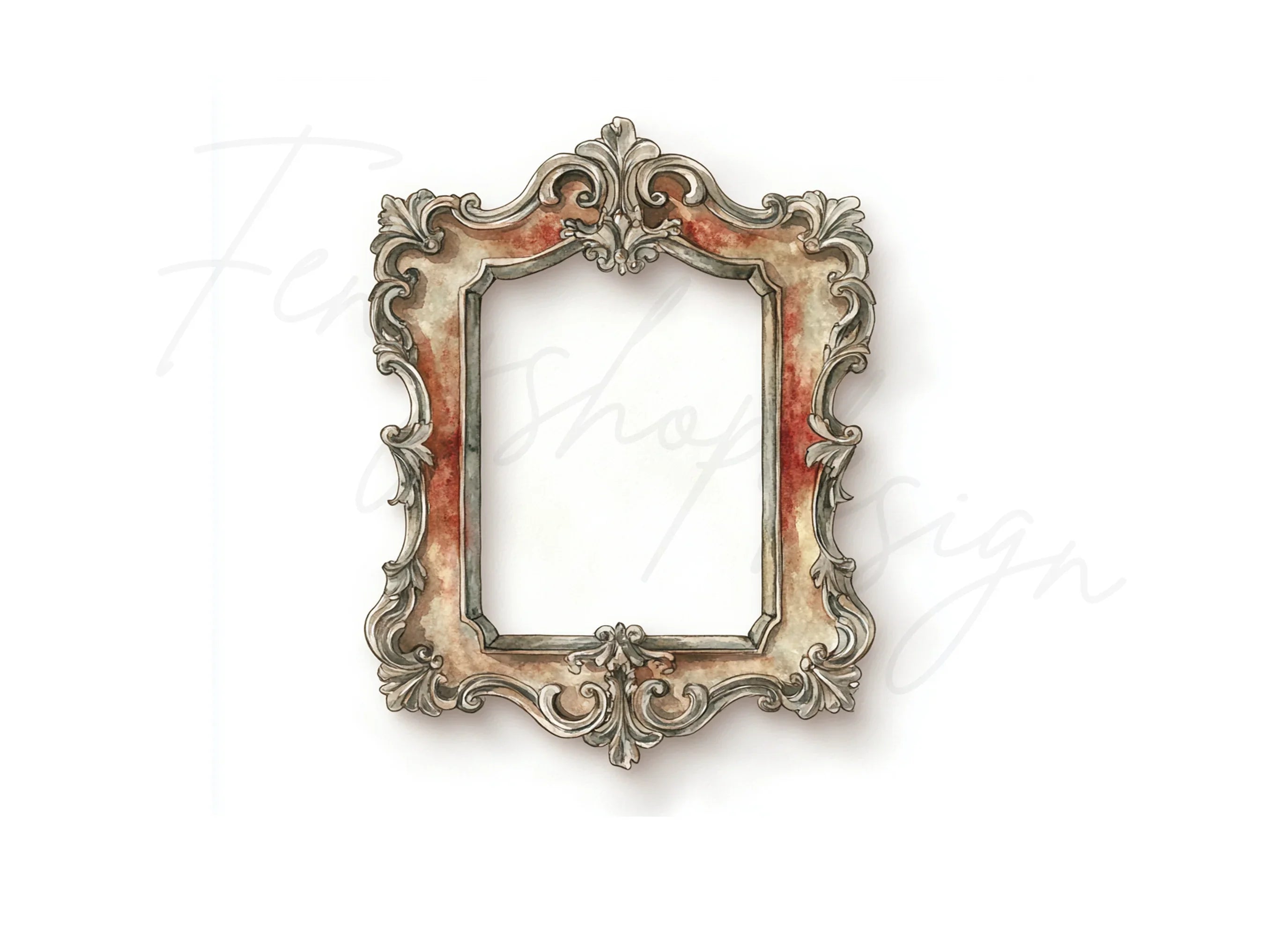 Vintage Ornate Frames Clipart Bundle