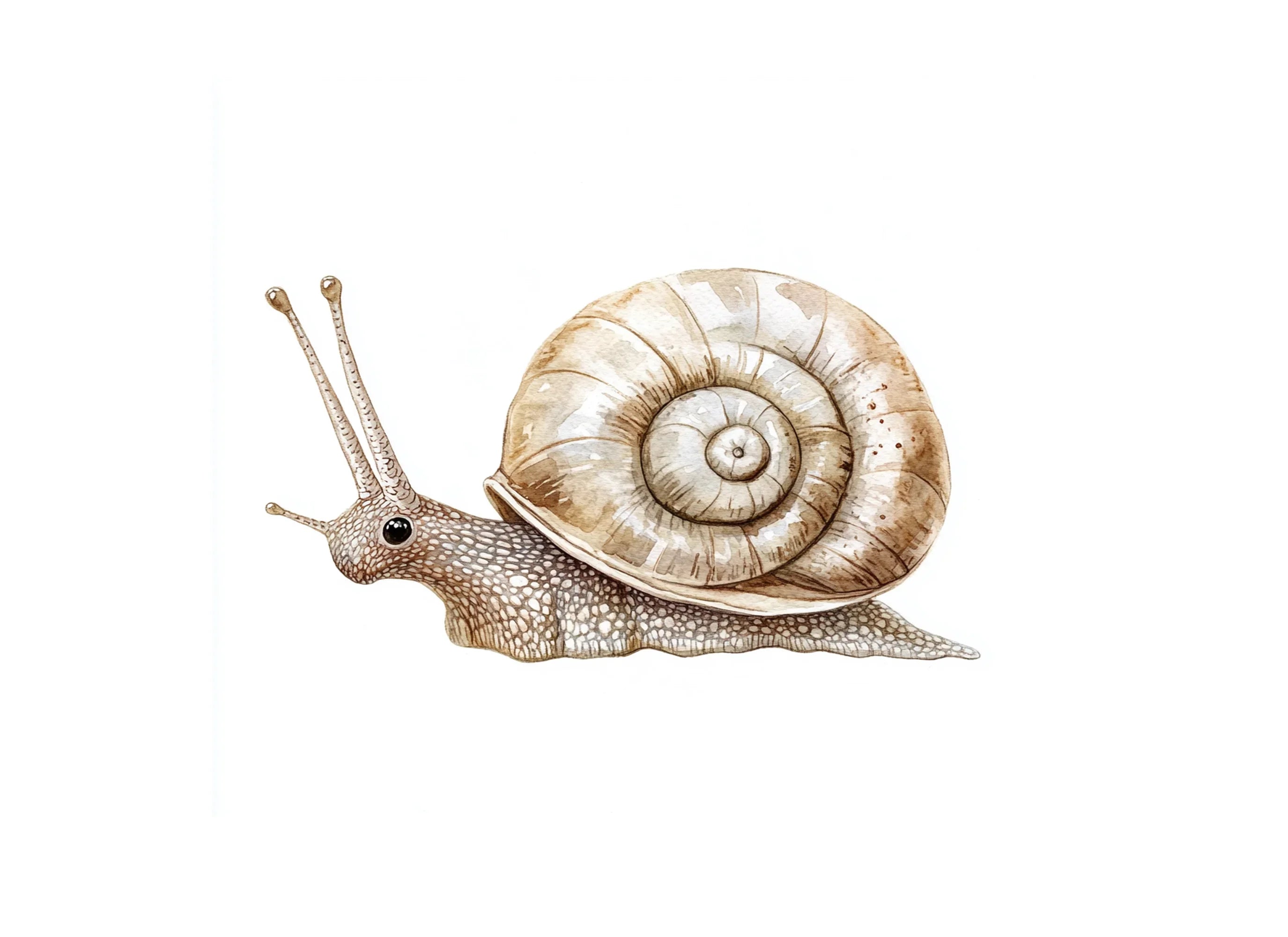 Realistic Snail Clipart Bundle