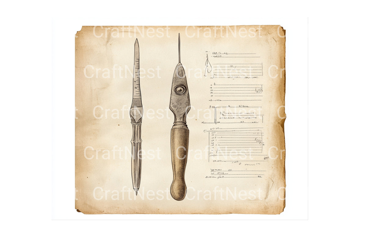 Anatomical Sketchbook Illustrations Clipart Artwork Planner