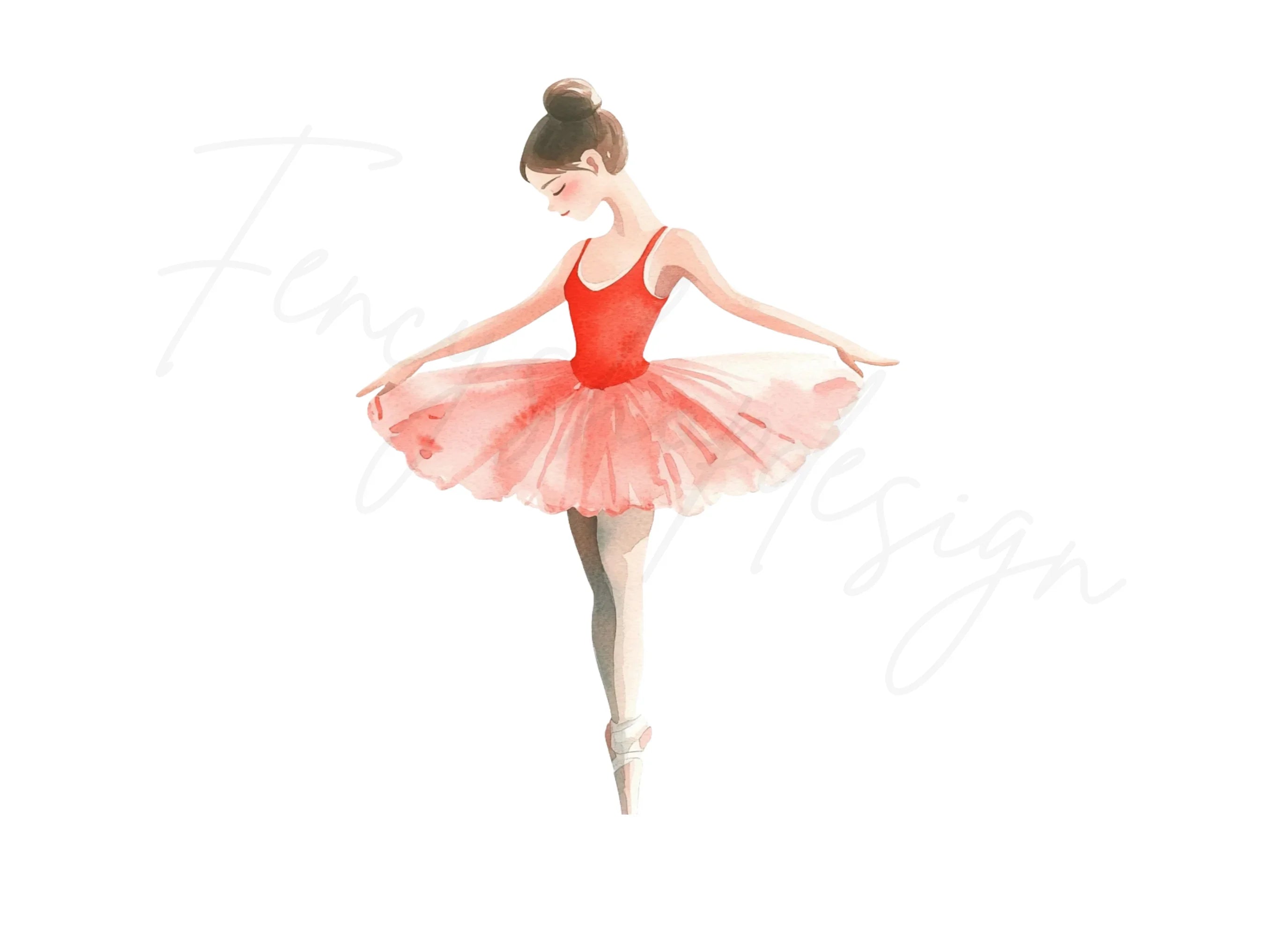 Graceful Ballerina Clipart Bundle