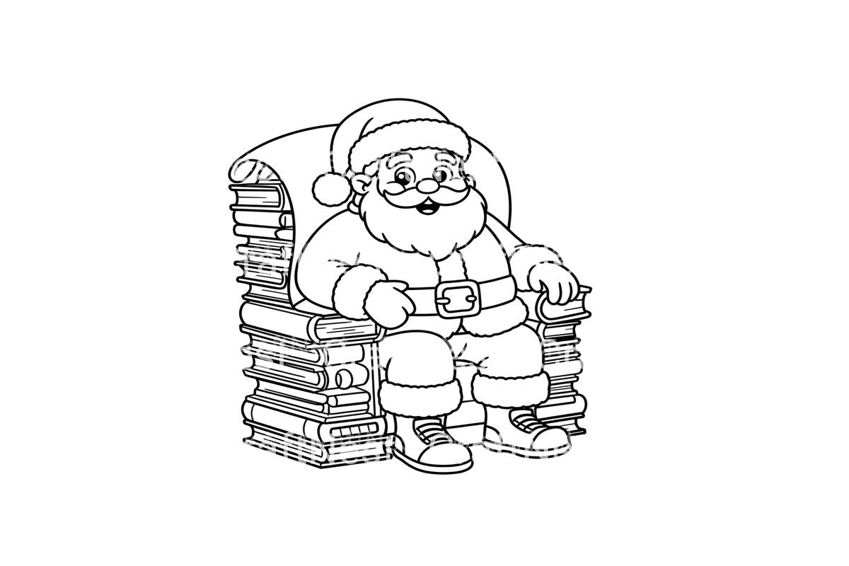 Santa Clausfor Kids Coloring Books