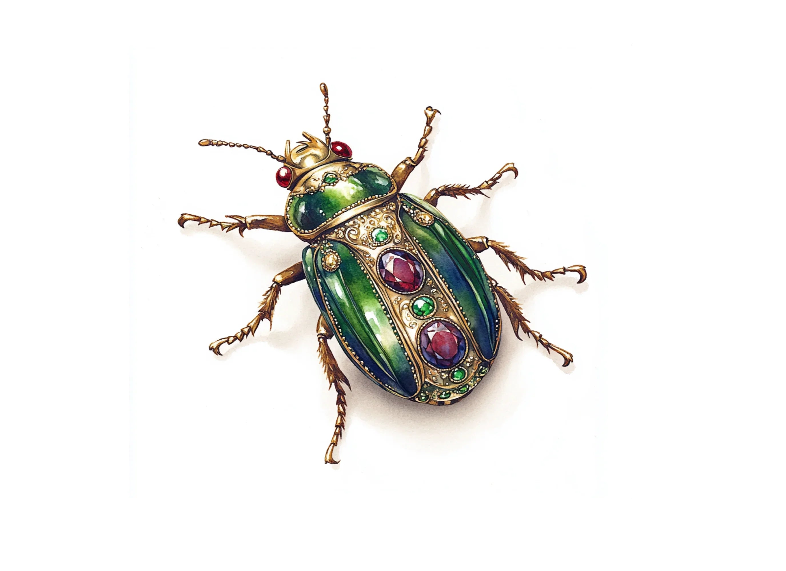 Jeweled Beetle Clipart Bundle