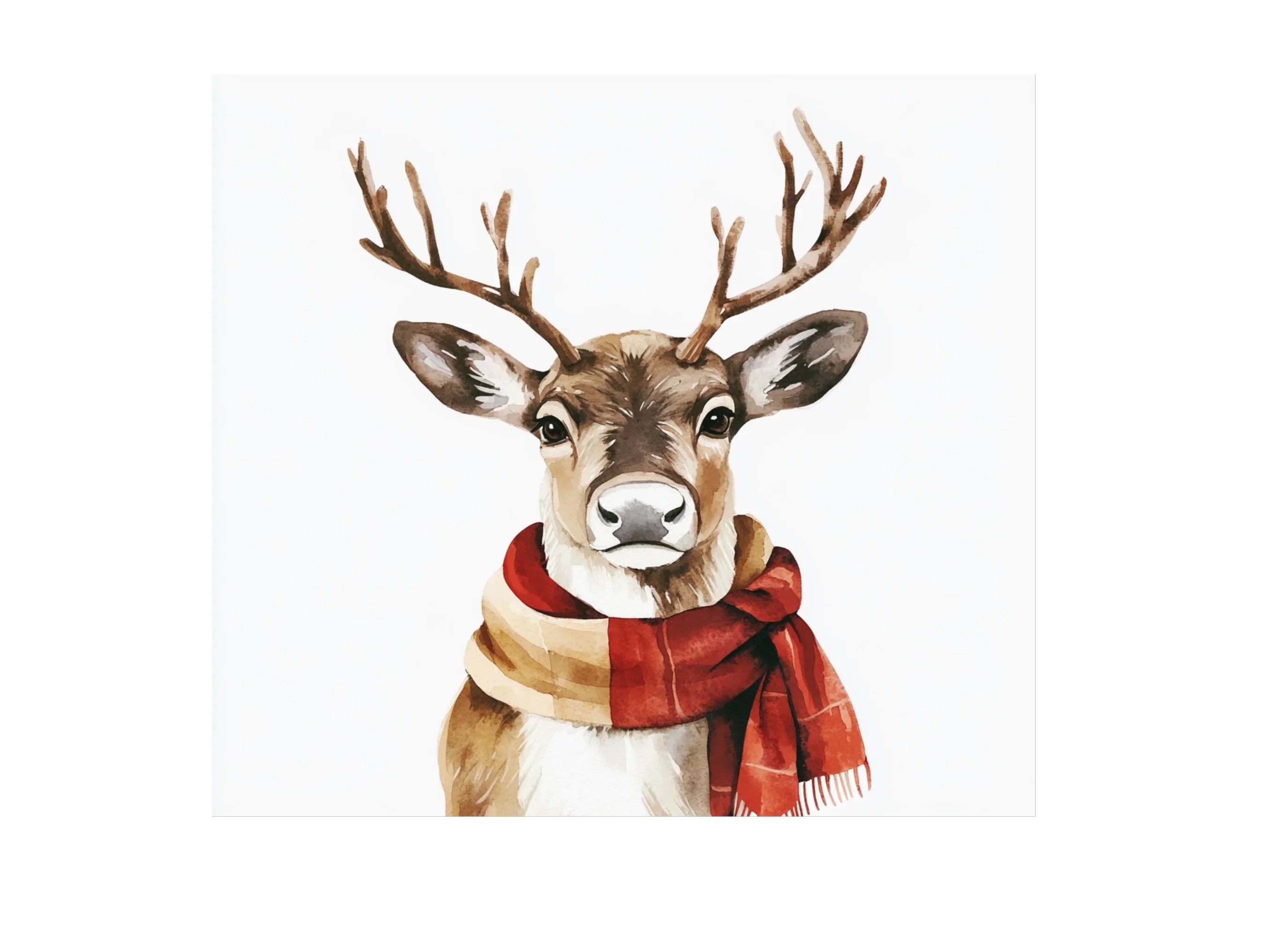 Reindeer With Scarves Clipart Bundle
