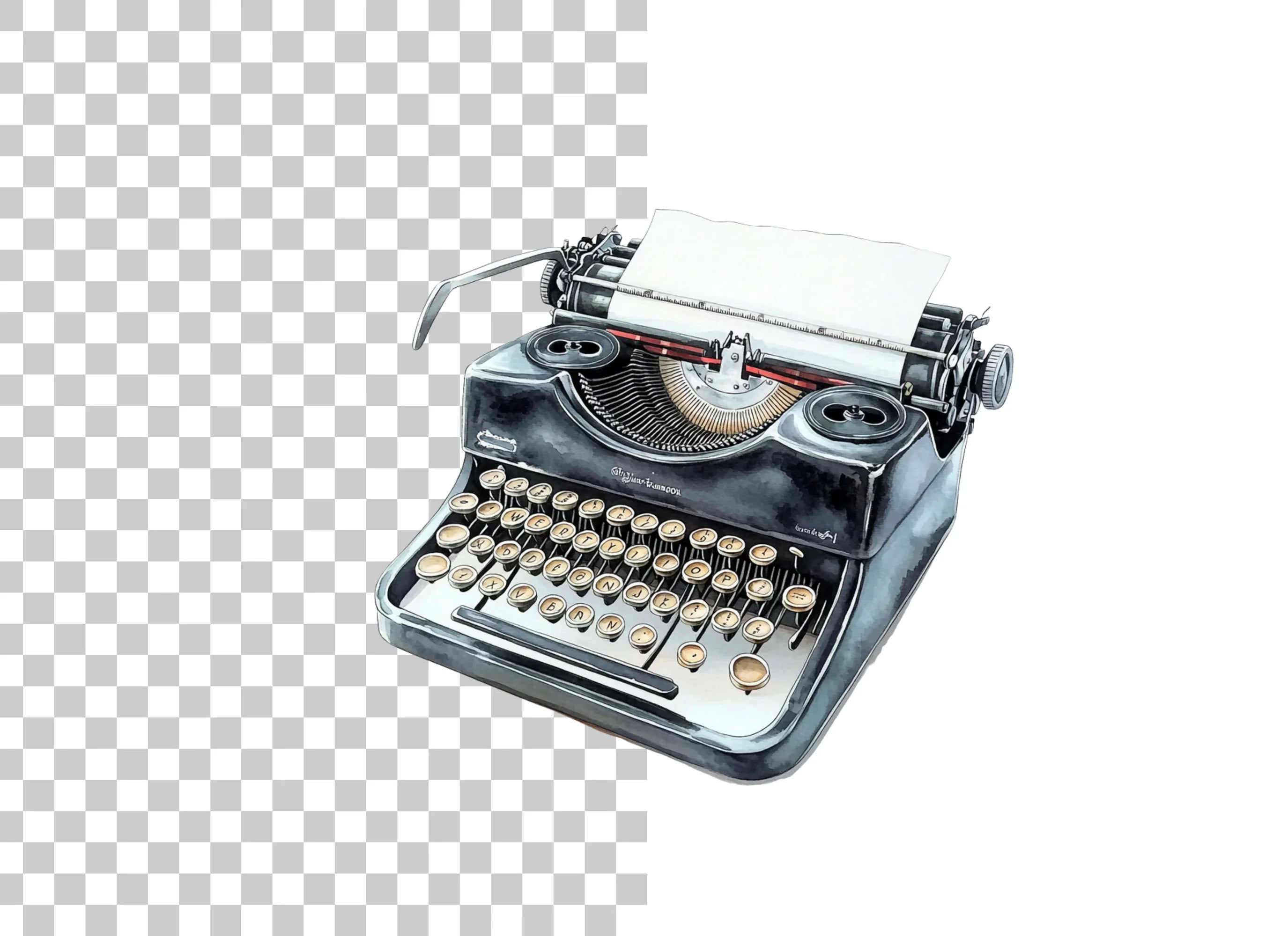 Classic Typewriter Clipart Bundle