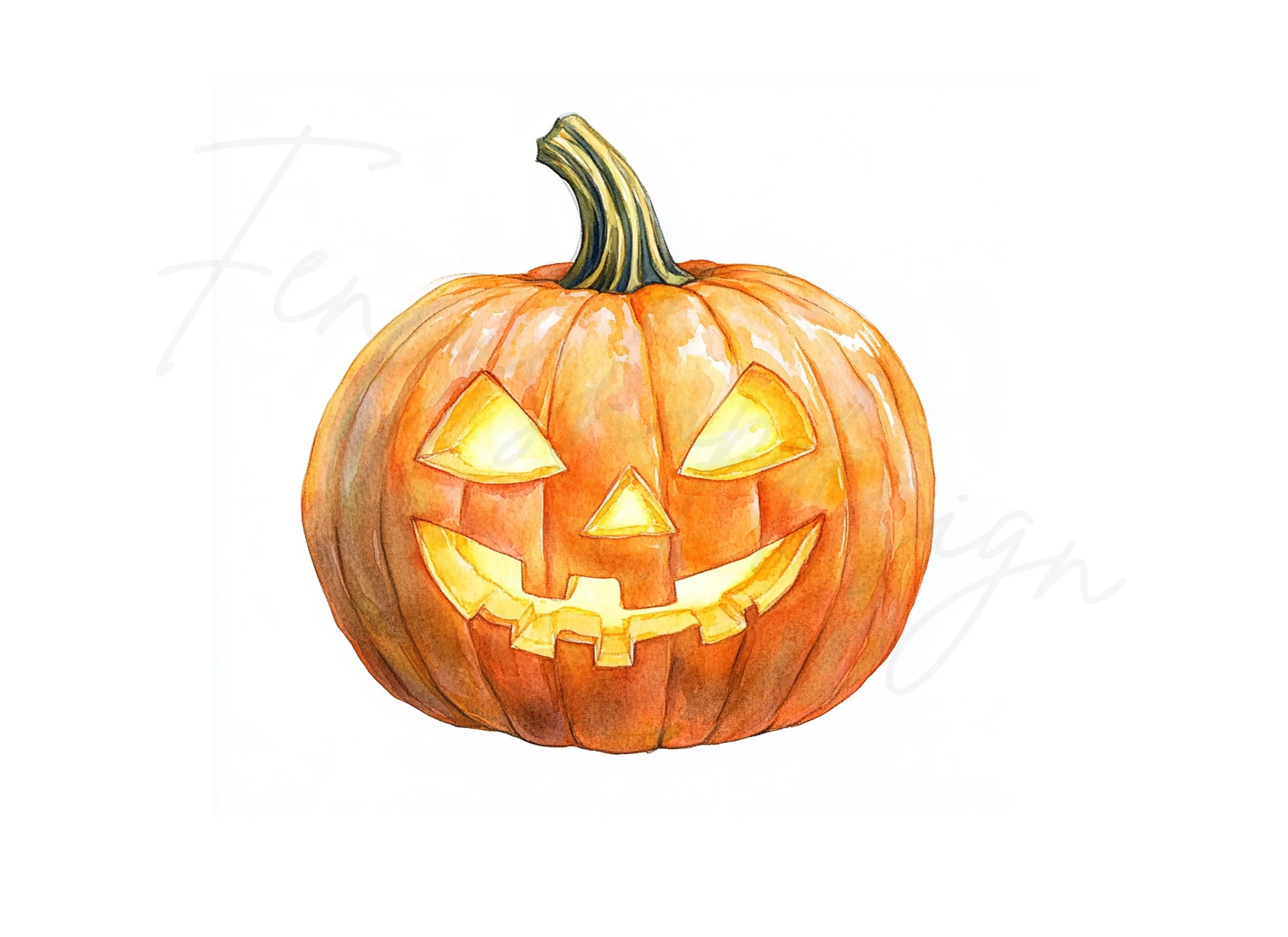 Spooky Halloween Jack-O'-Lanterns Clipart Bundle